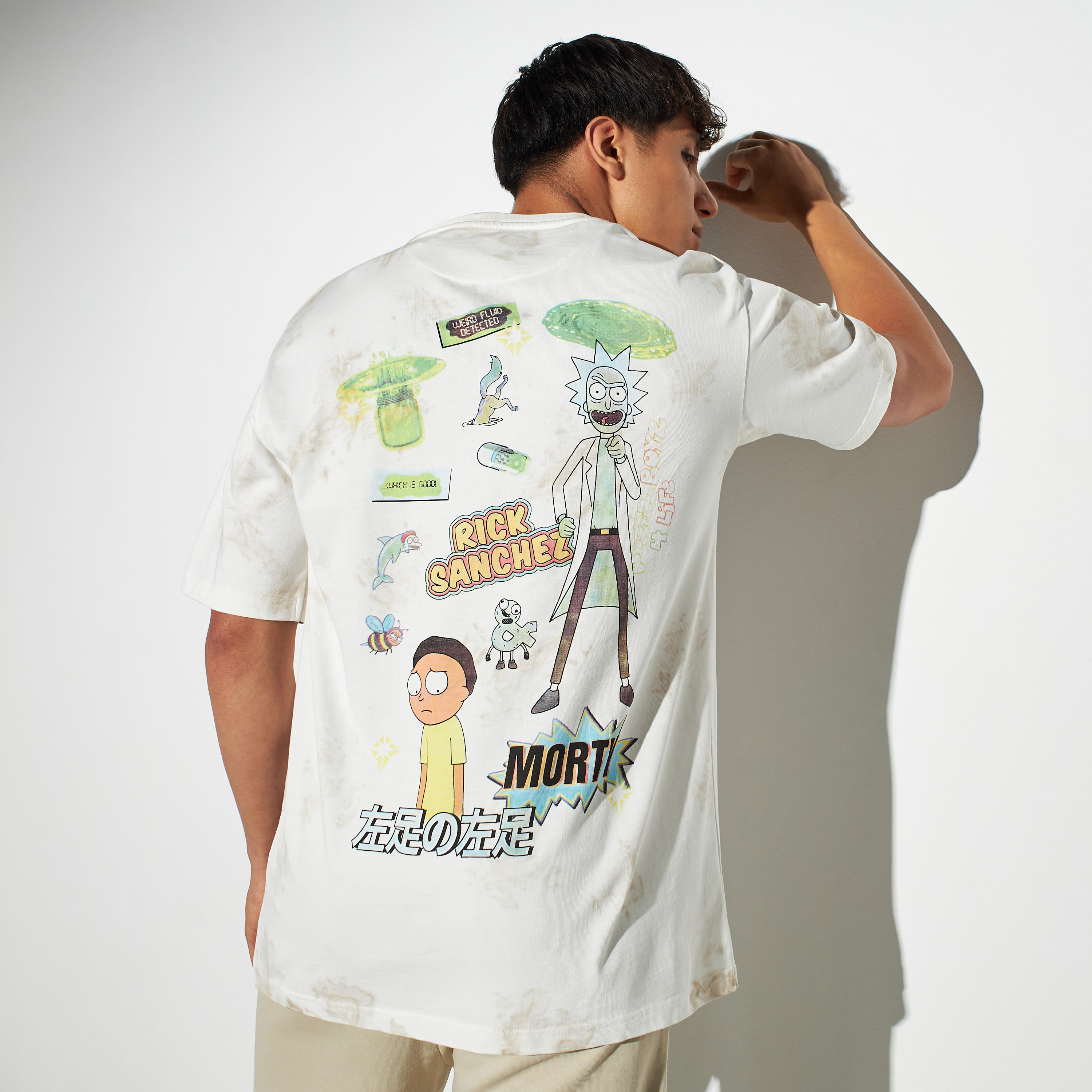 rick and morty t shirt tie dye