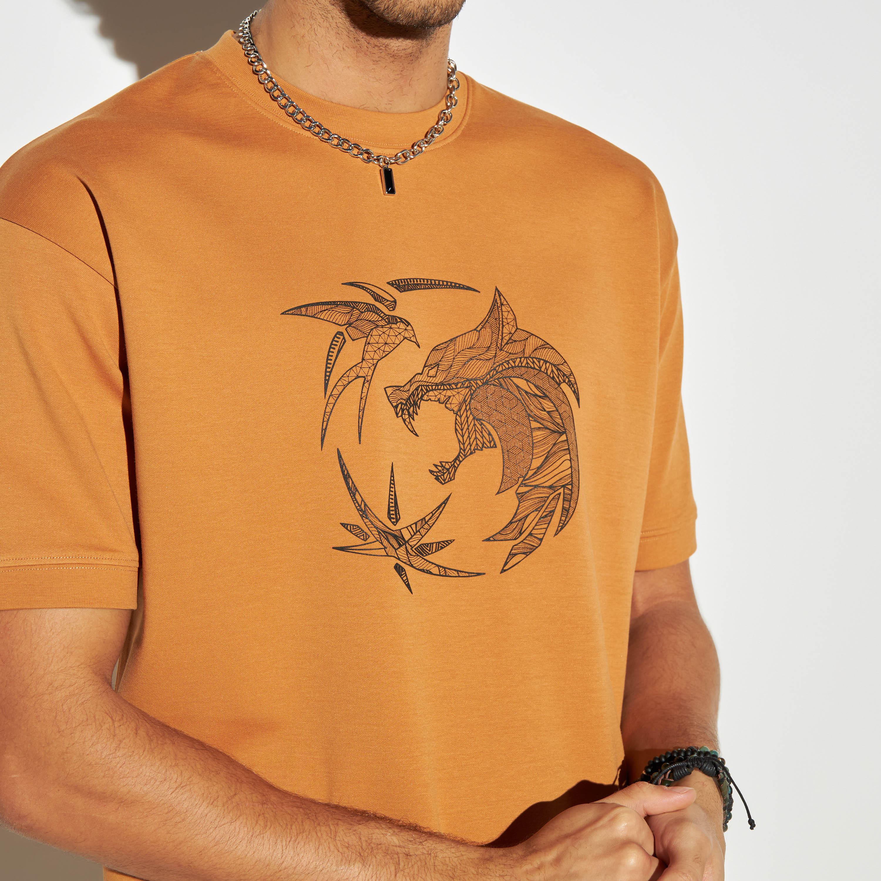Graphic Print T-shirt with Crew Neck and Short Sleeves-men-clothing-tshirtsandpolos-tshirts-image-4