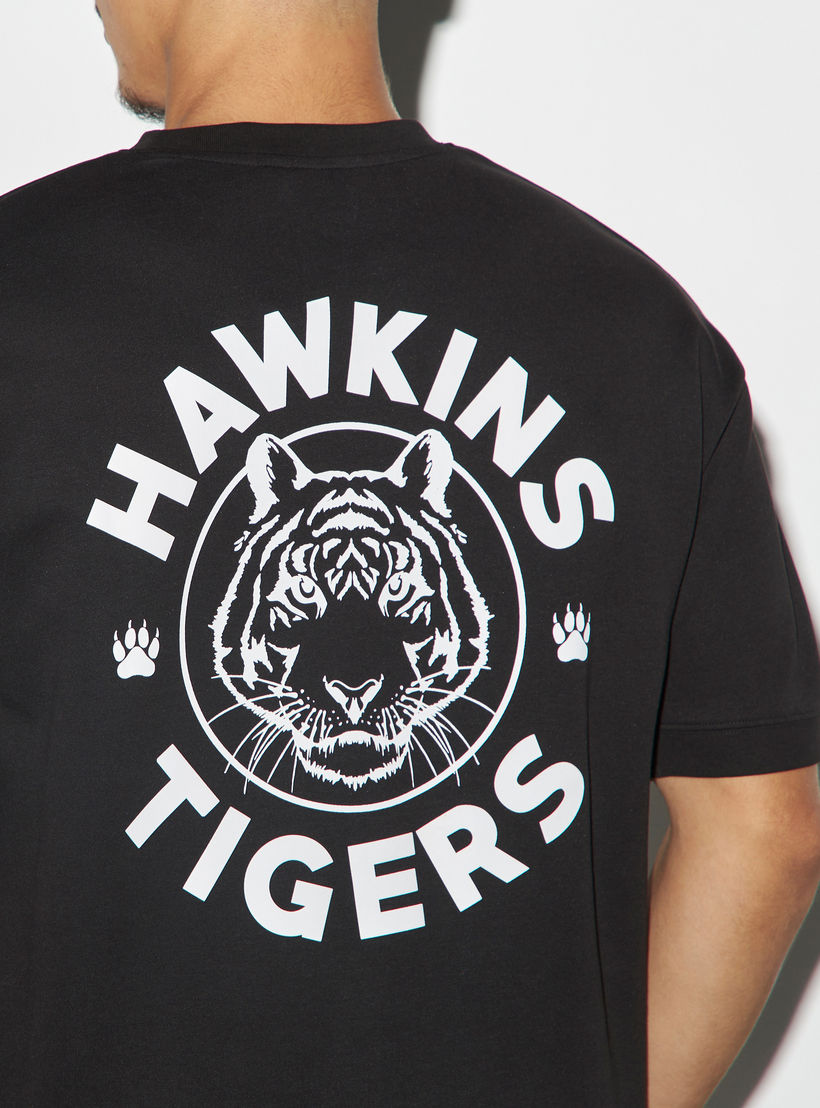 Stranger Things Print T-shirt with Crew Neck and Short Sleeves-men-clothing-tshirtsandpolos-tshirts-image-4