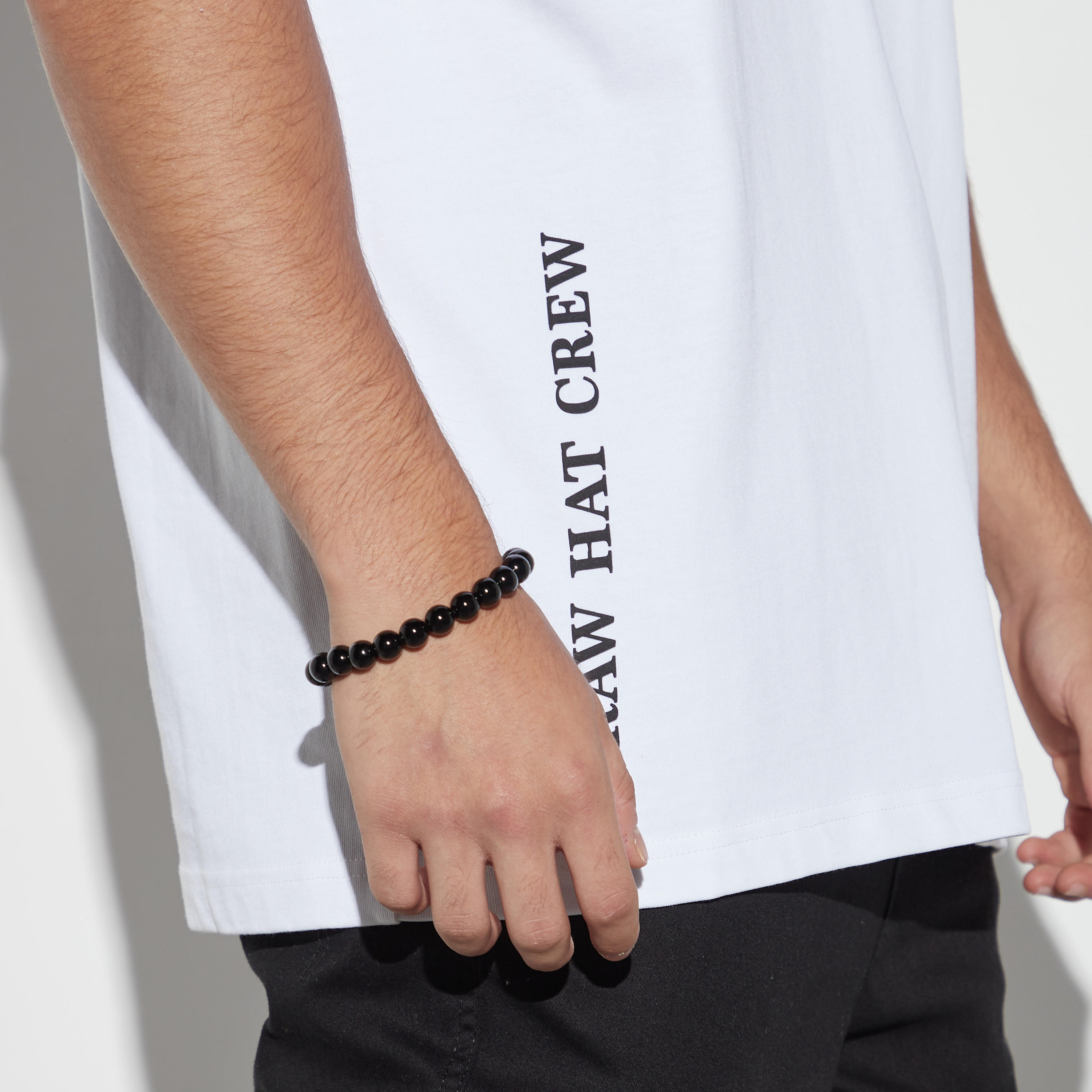 تيشيرت بقصة بوكسي وياقة ضيقة وأكمام قصيرة وطبعات-men-clothing-tshirtsandpolos-tshirts-image-4