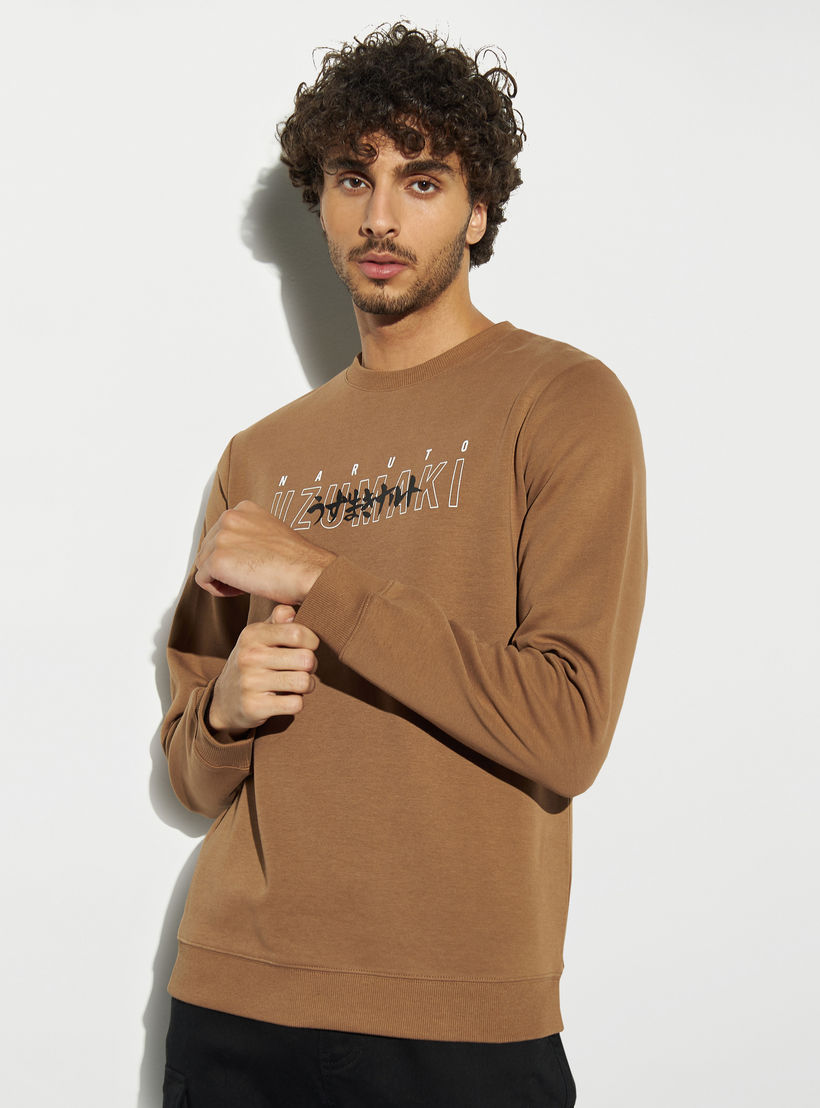 سويت شيرت بطبعات ناروتو أوزوماكي بياقة مستيرة وأكمام طويلة-men-winterwear-hoodiesandsweatshirts-image-3