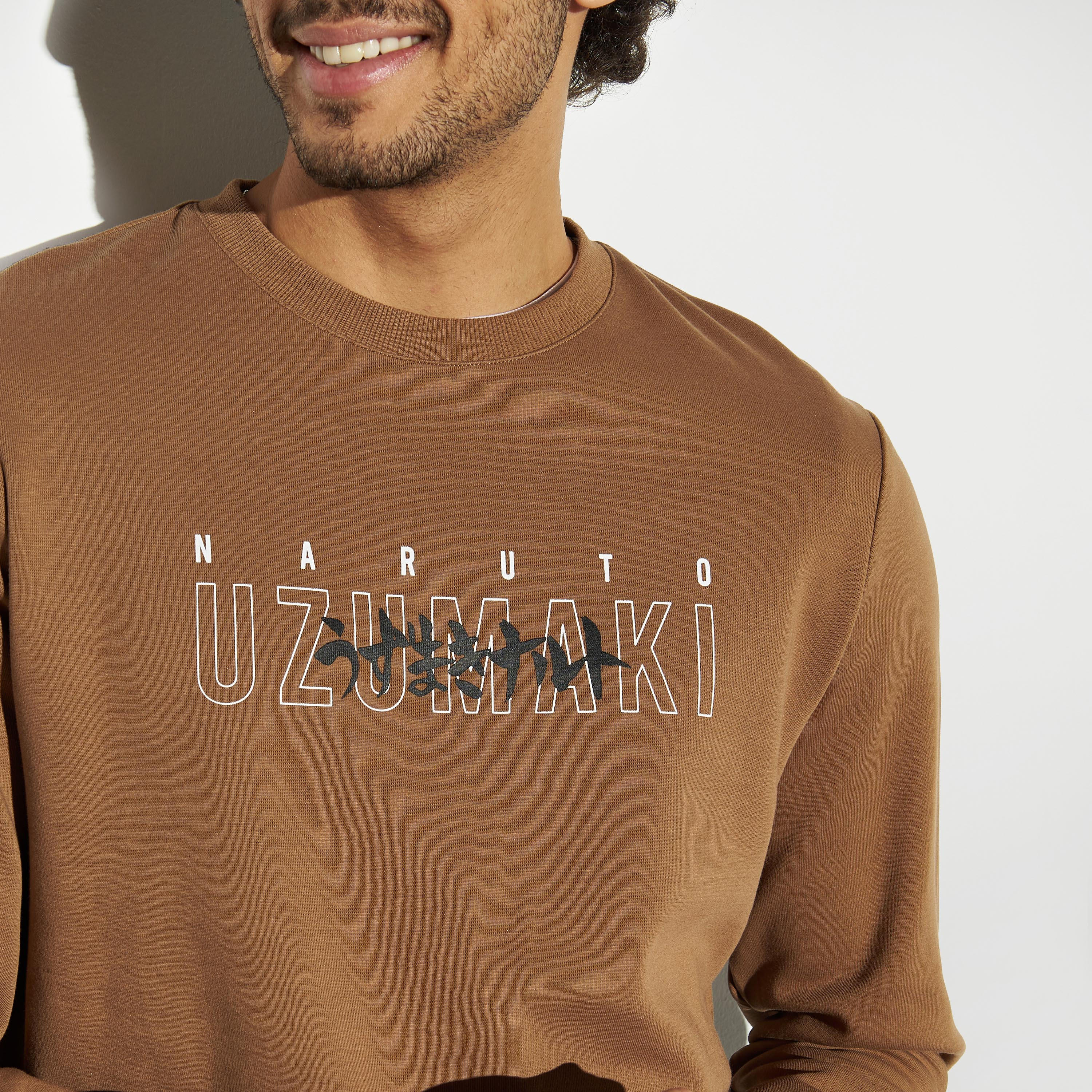 سويت شيرت بطبعات ناروتو أوزوماكي بياقة مستيرة وأكمام طويلة-men-winterwear-hoodiesandsweatshirts-image-4
