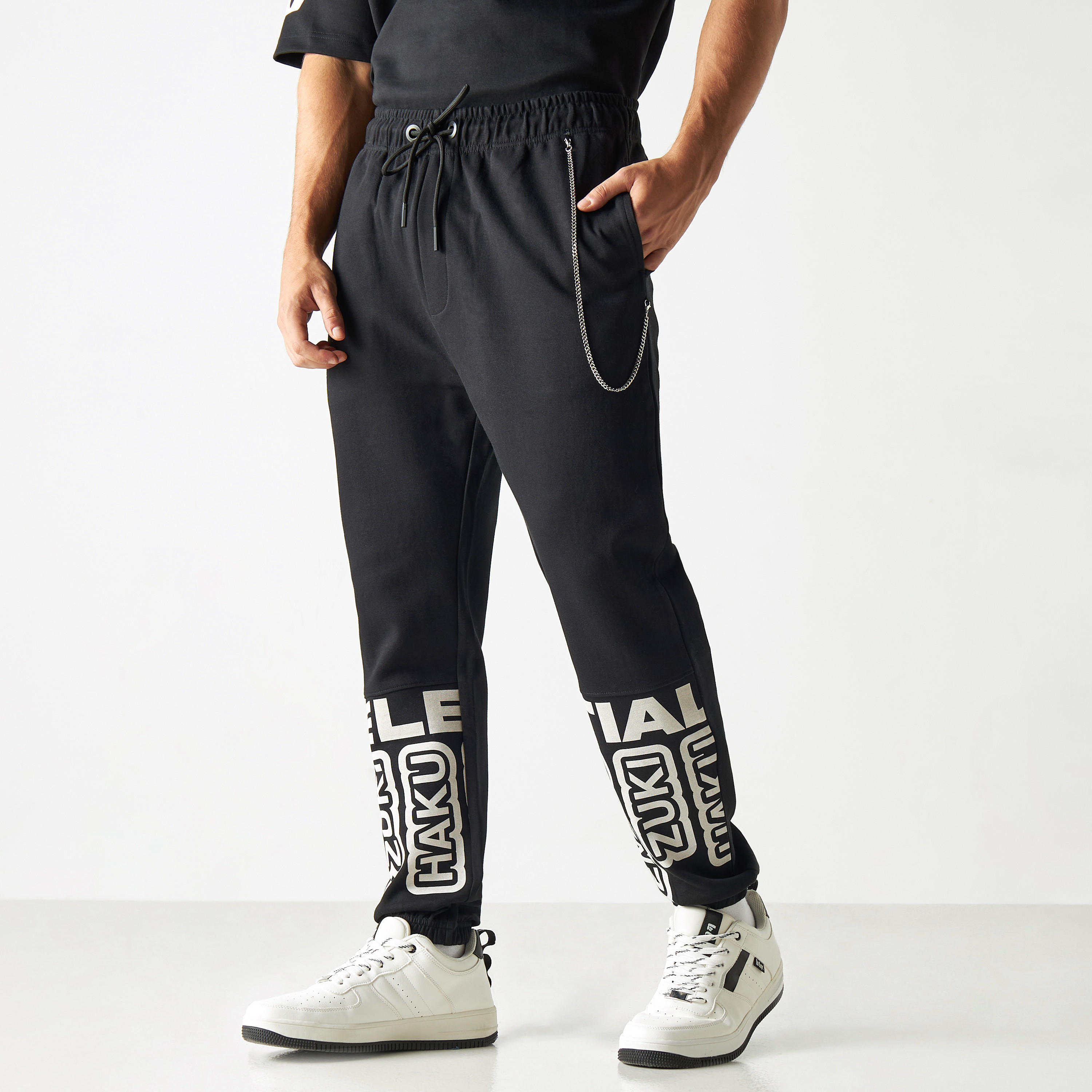 Naruto Print Joggers with Drawstring Closure and Pockets-men-clothing-bottoms-joggers-image-1