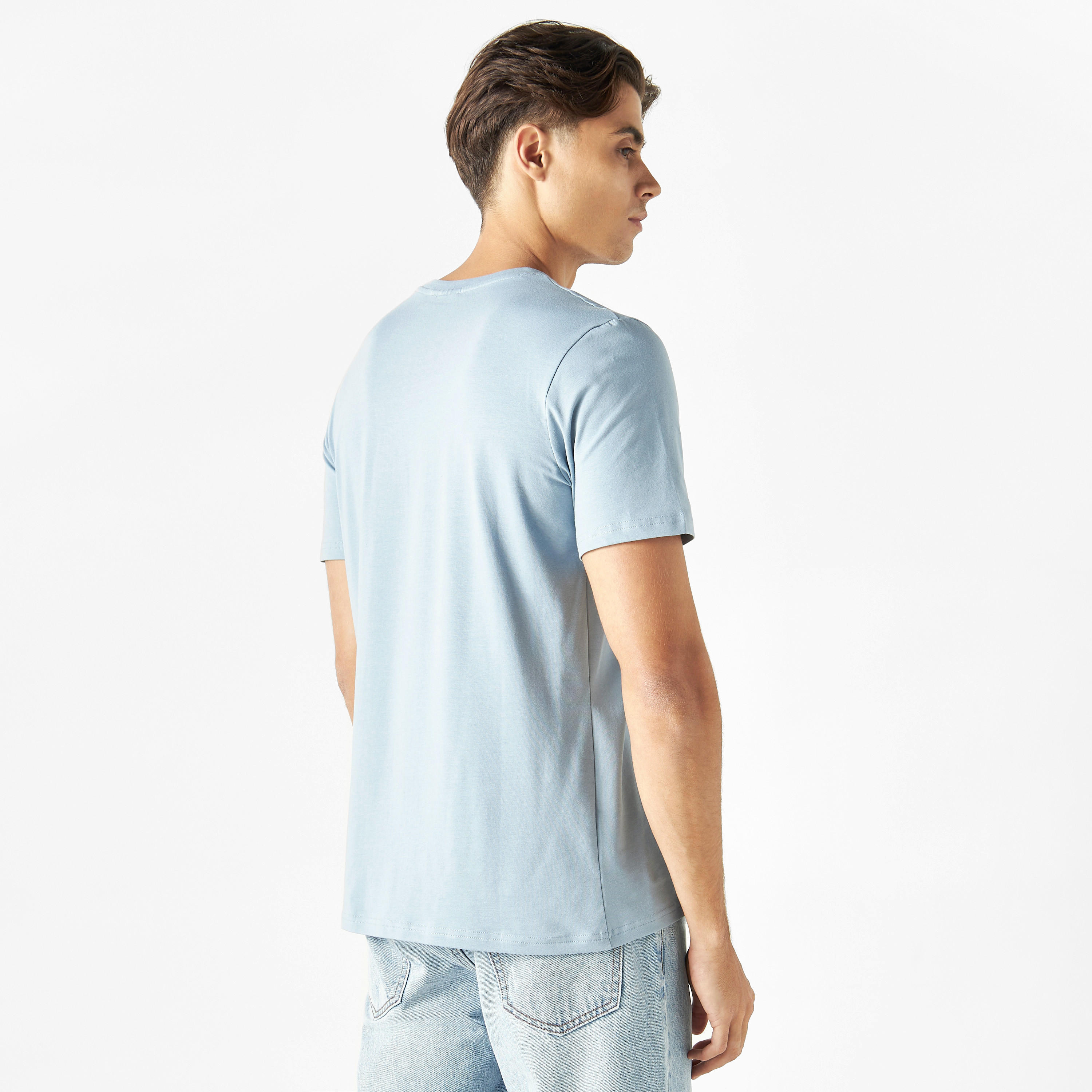 Squid Games Print Crew Neck T-shirt with Short Sleeves-men-clothing-tshirtsandpolos-tshirts-image-3
