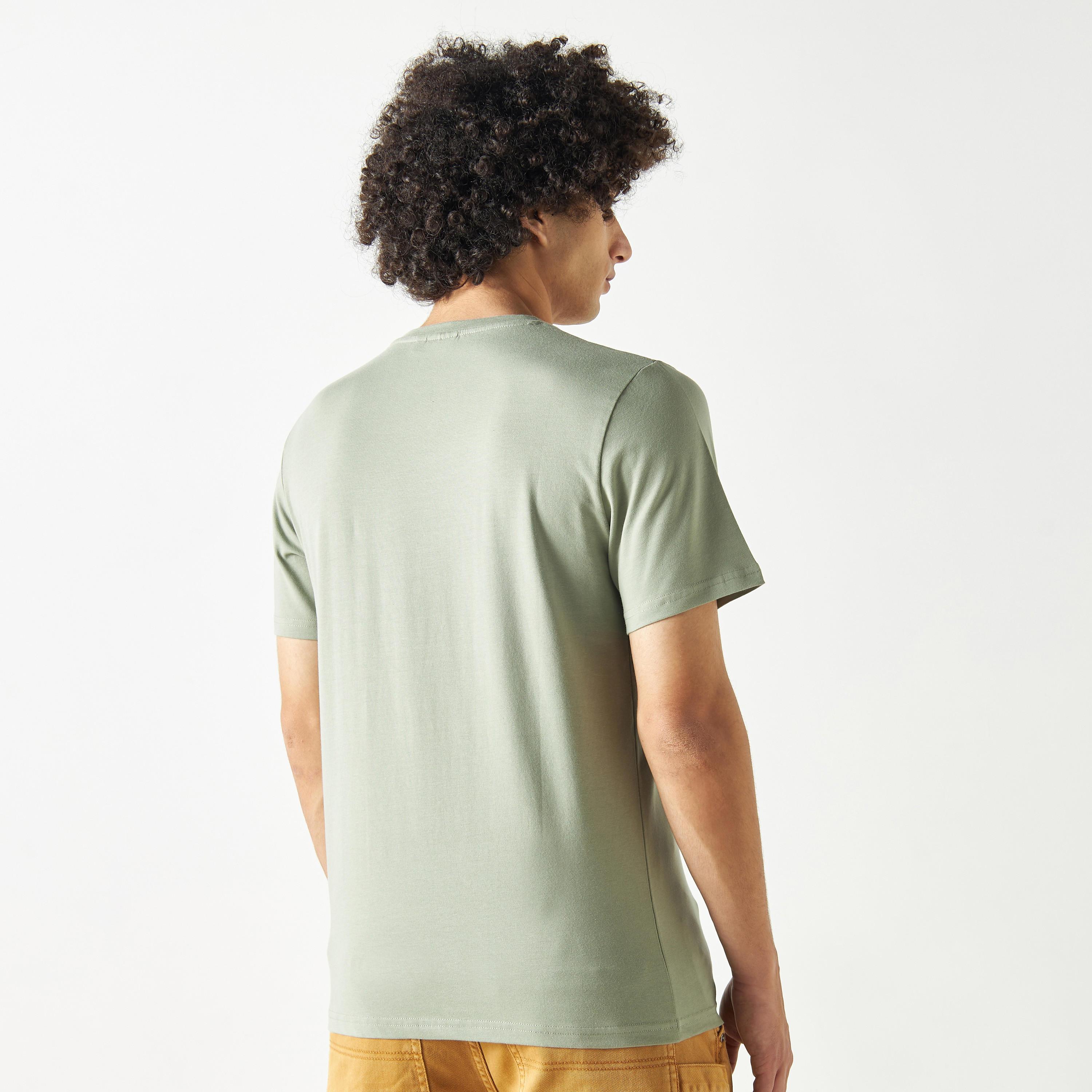 Peanuts Print Crew Neck T-shirt with Short Sleeves-men-clothing-tshirtsandpolos-tshirts-image-3