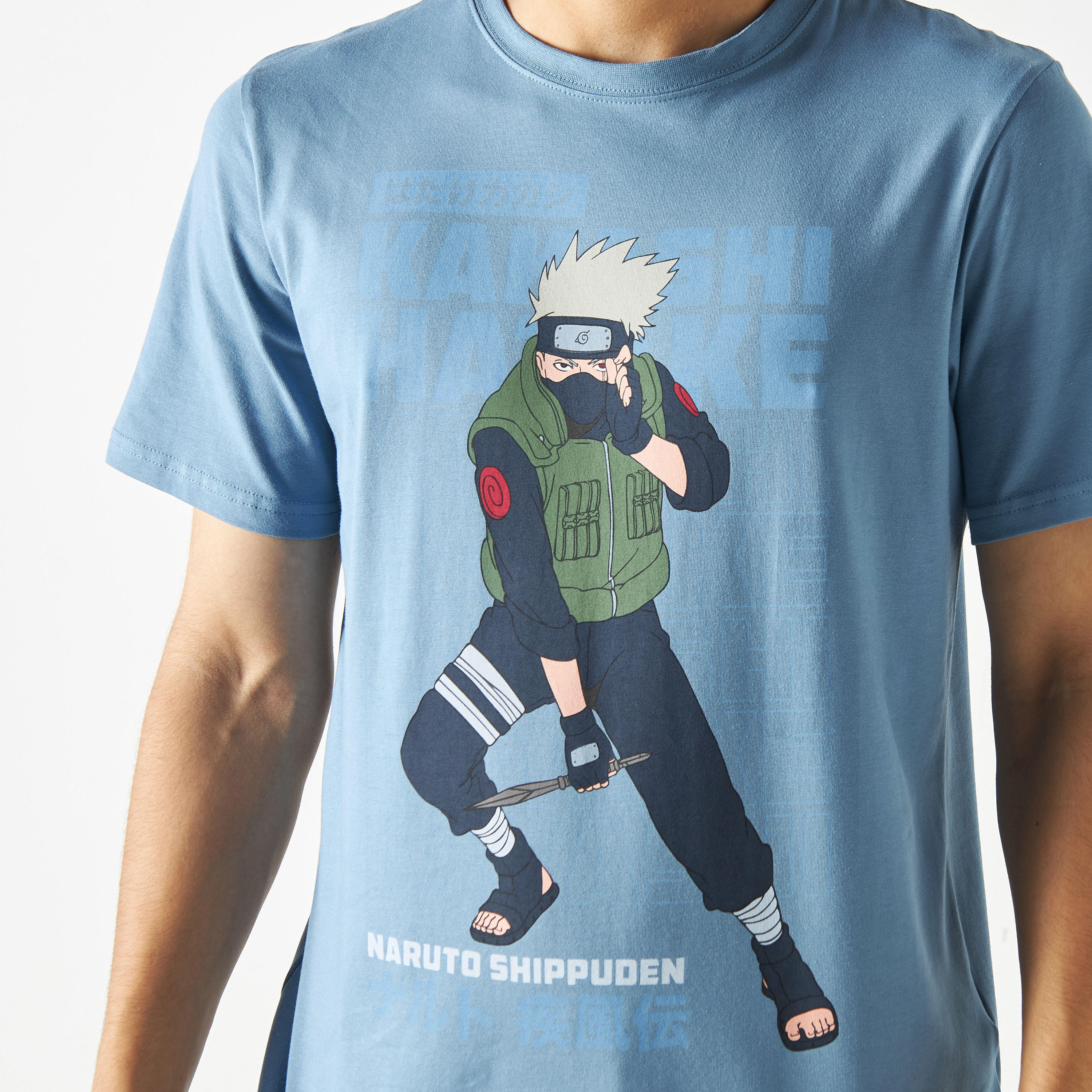 تيشيرت بياقة ضيّقة وأكمام قصيرة وطبعات ناروتو-men-clothing-tshirtsandpolos-tshirts-image-4