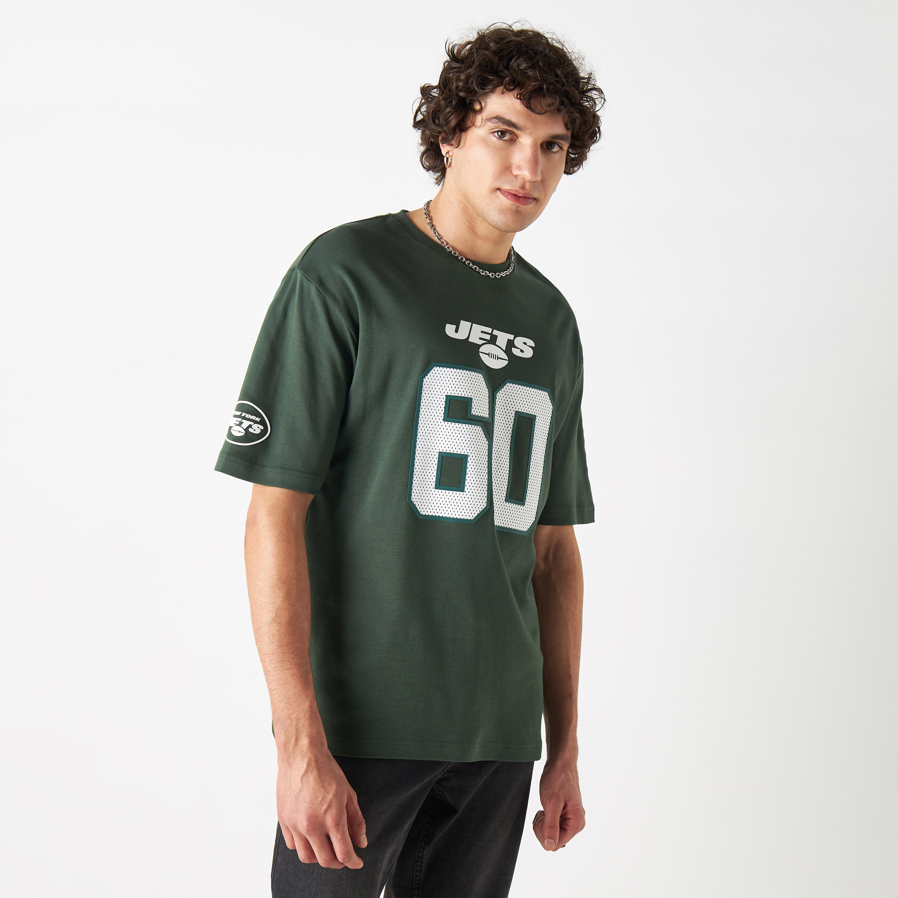 تيشيرت بياقة ضيّقة وأكمام قصيرة وطبعات نيويورك جيتس-men-clothing-tshirtsandpolos-tshirts-image-1
