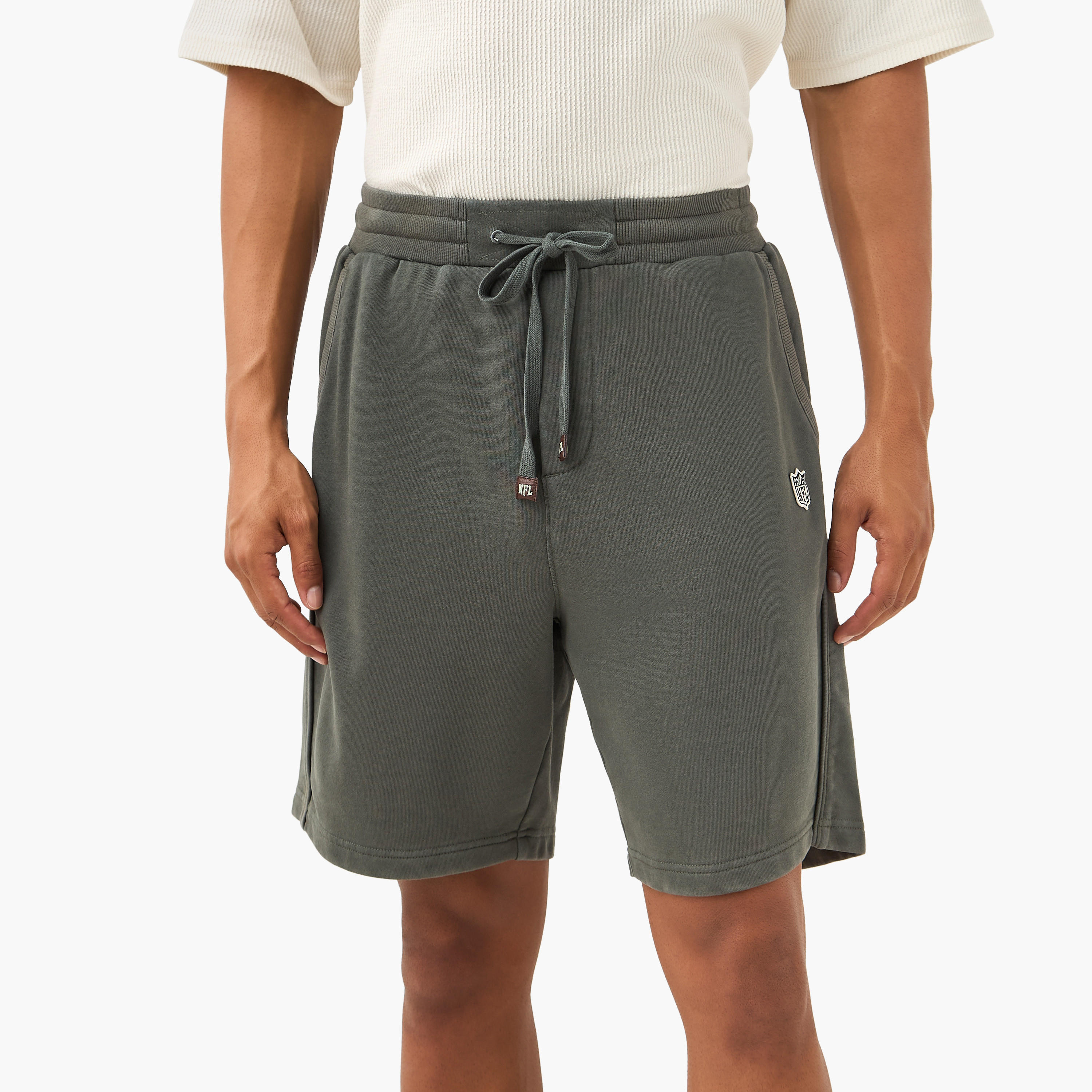 NFL Men Regular Fit Flexi Waist Shorts-men-clothing-bottoms-shorts-image-1