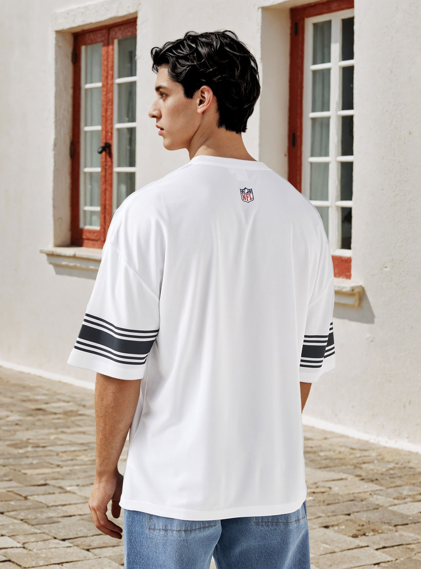 Raiders Print V-neck T-shirt with Short Sleeves-men-clothing-tshirtsandpolos-tshirts-image-3
