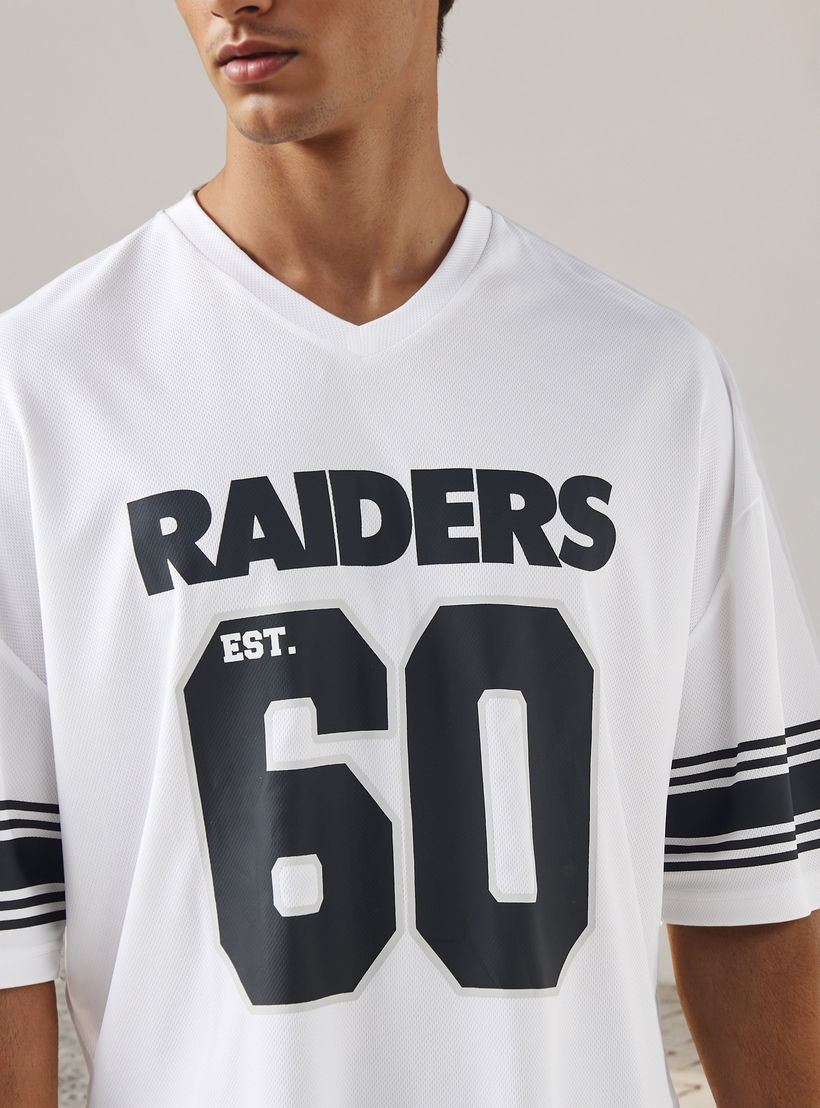Raiders Print V-neck T-shirt with Short Sleeves-men-clothing-tshirtsandpolos-tshirts-image-4