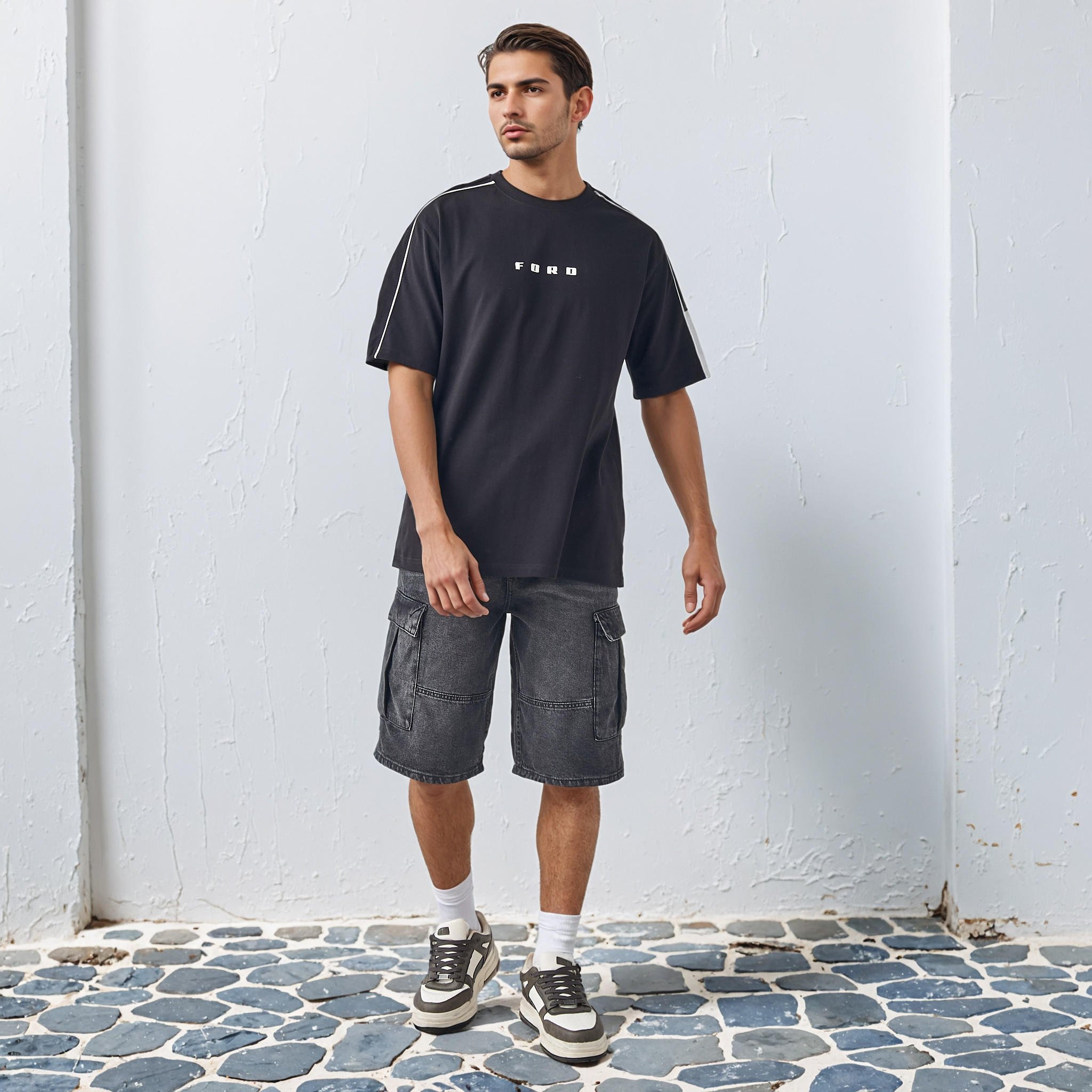Ford Men Relaxed Fit Crew Neck Short Sleeves T-shirt-men-clothing-tshirtsandpolos-tshirts-image-2