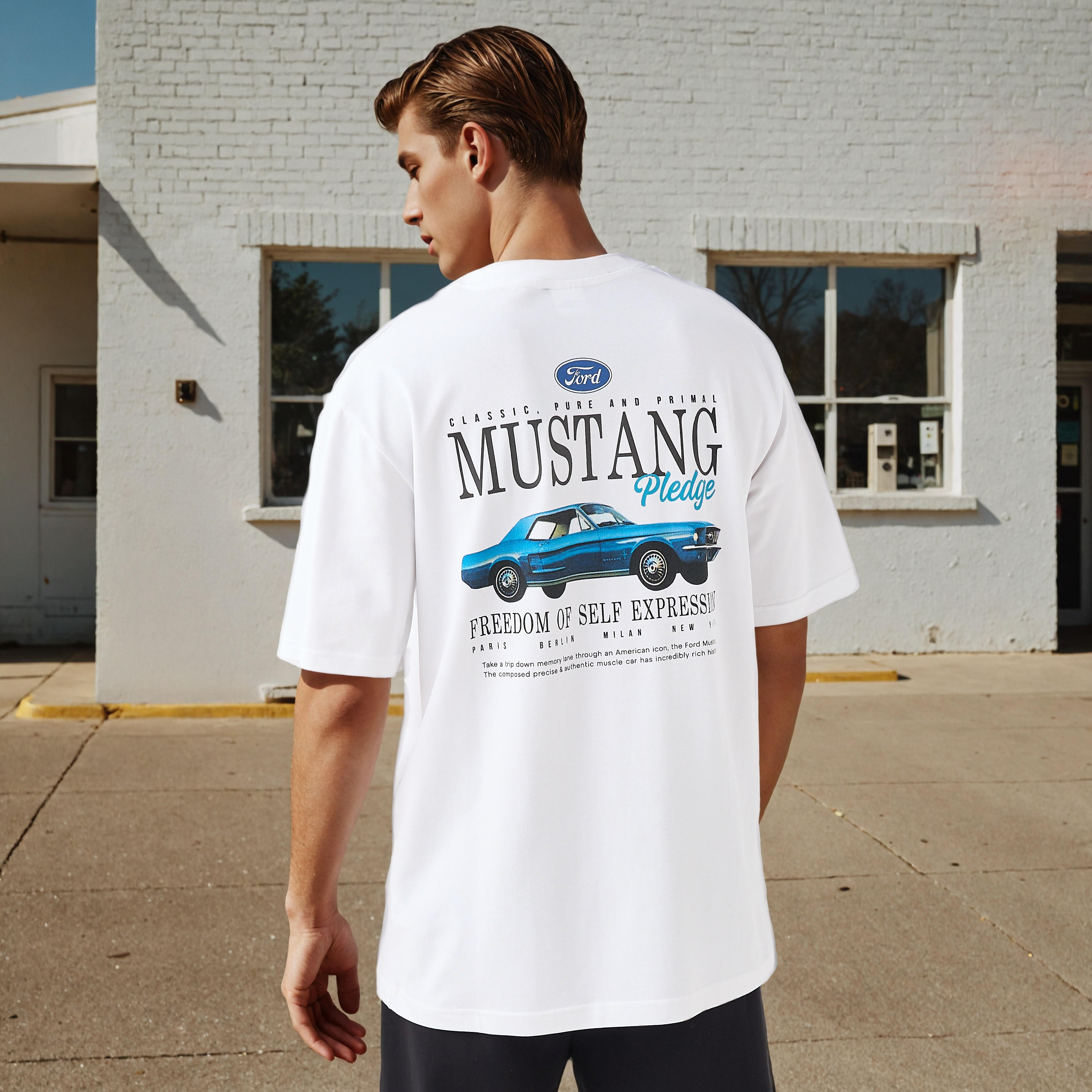 Mustang Graphic Print T-shirt-men-clothing-tshirtsandpolos-tshirts-image-1