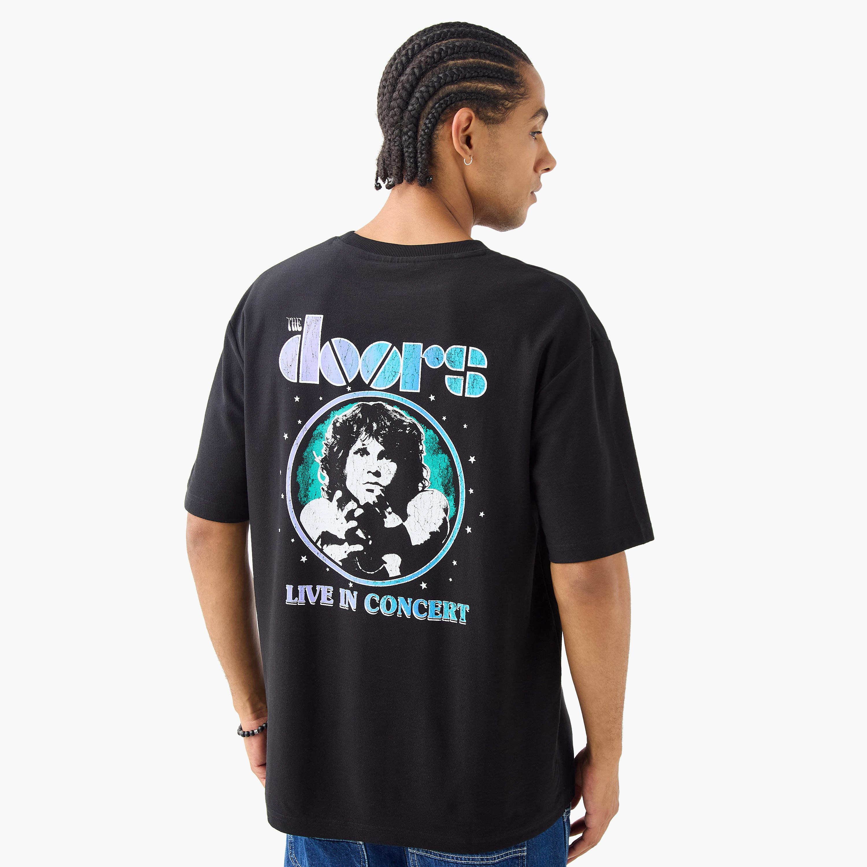 The Doors Print Crew Neck T-shirt-men-clothing-tshirtsandpolos-tshirts-image-1