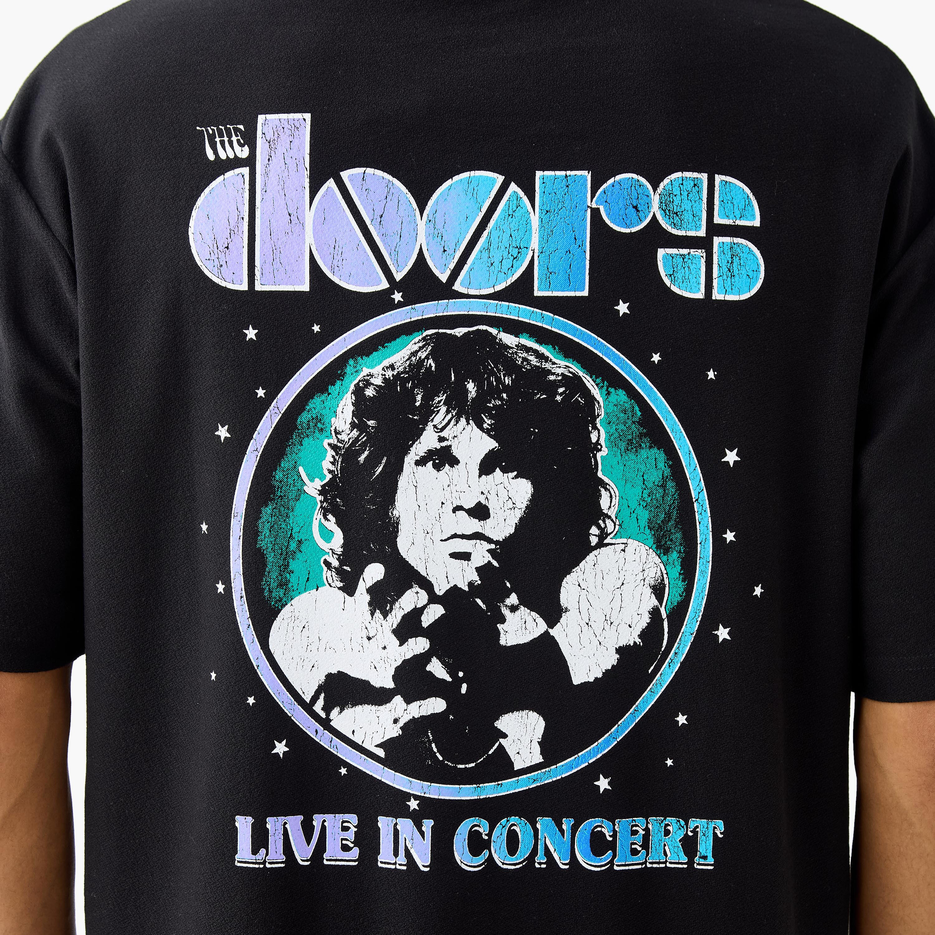 The Doors Print Crew Neck T-shirt-men-clothing-tshirtsandpolos-tshirts-image-5
