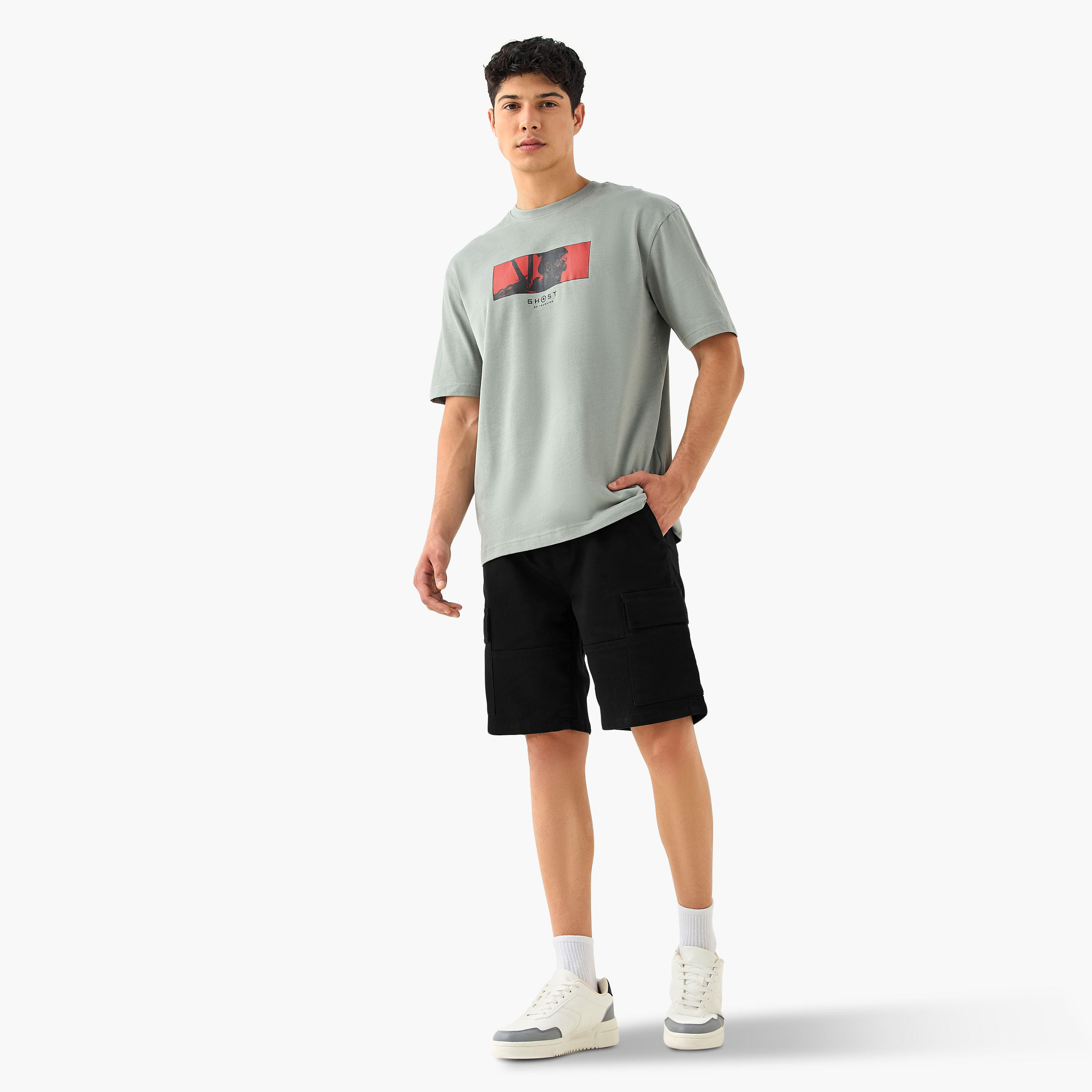 Ghost of Tsushima Men Relaxed Fit Crew Neck Short Sleeves T-shirt-men-clothing-tshirtsandpolos-tshirts-image-3