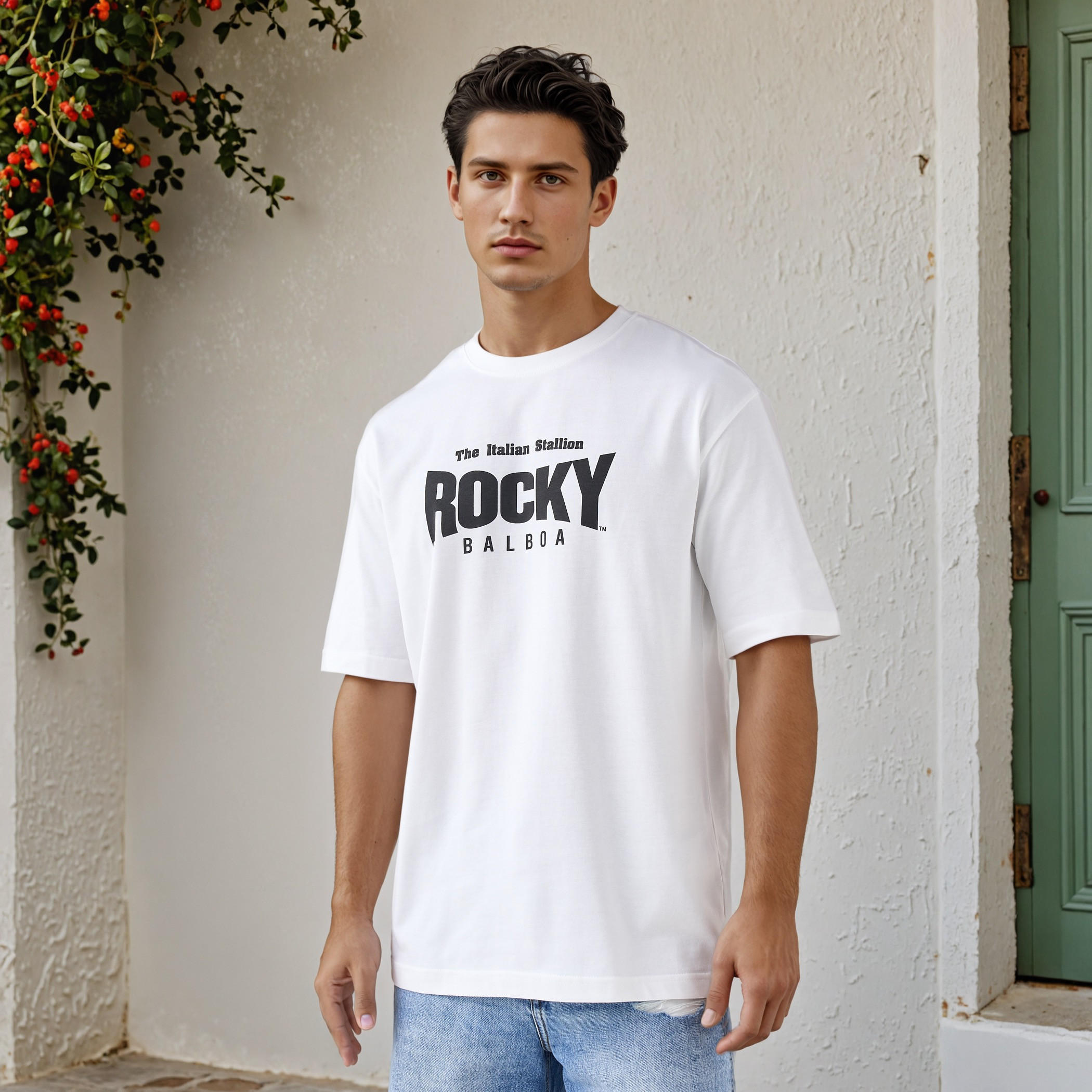 Rocky Balboa Men Relaxed Fit Crew Neck Short Sleeves T-shirt-men-clothing-tshirtsandpolos-tshirts-image-1