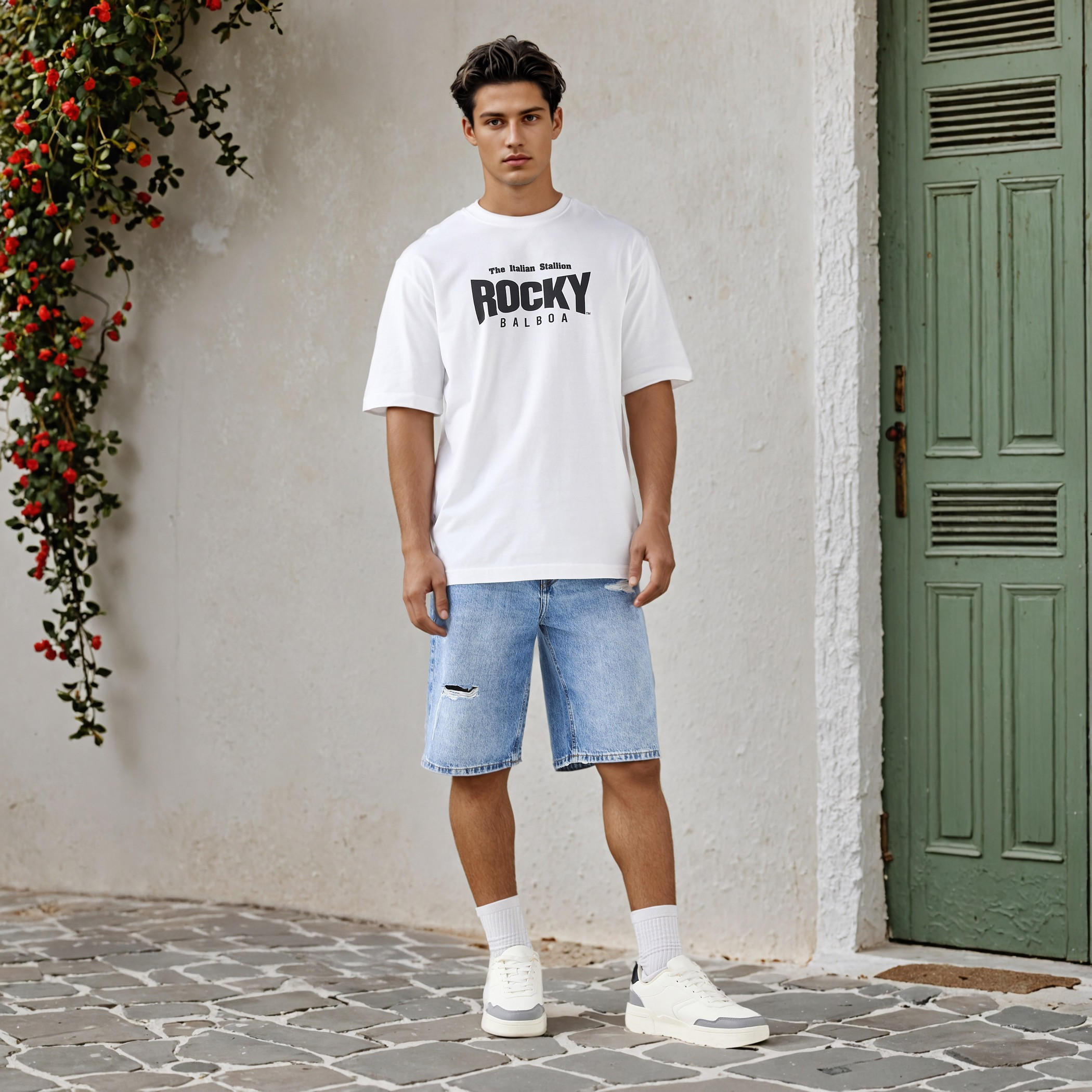 Rocky Balboa Men Relaxed Fit Crew Neck Short Sleeves T-shirt-men-clothing-tshirtsandpolos-tshirts-image-2