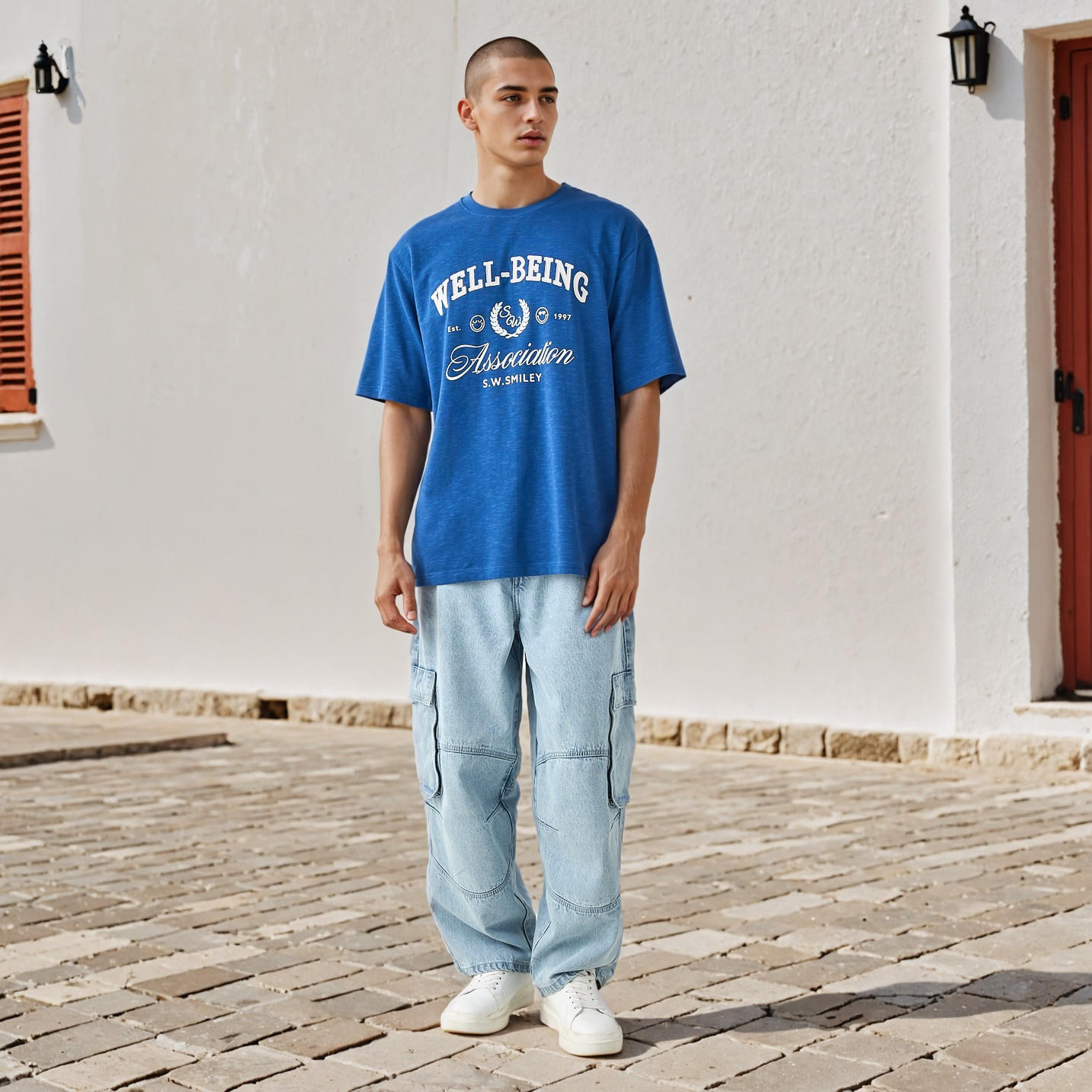 Smiley Men Relaxed Fit Crew Neck Short Sleeves T-shirt-men-clothing-tshirtsandpolos-tshirts-image-2