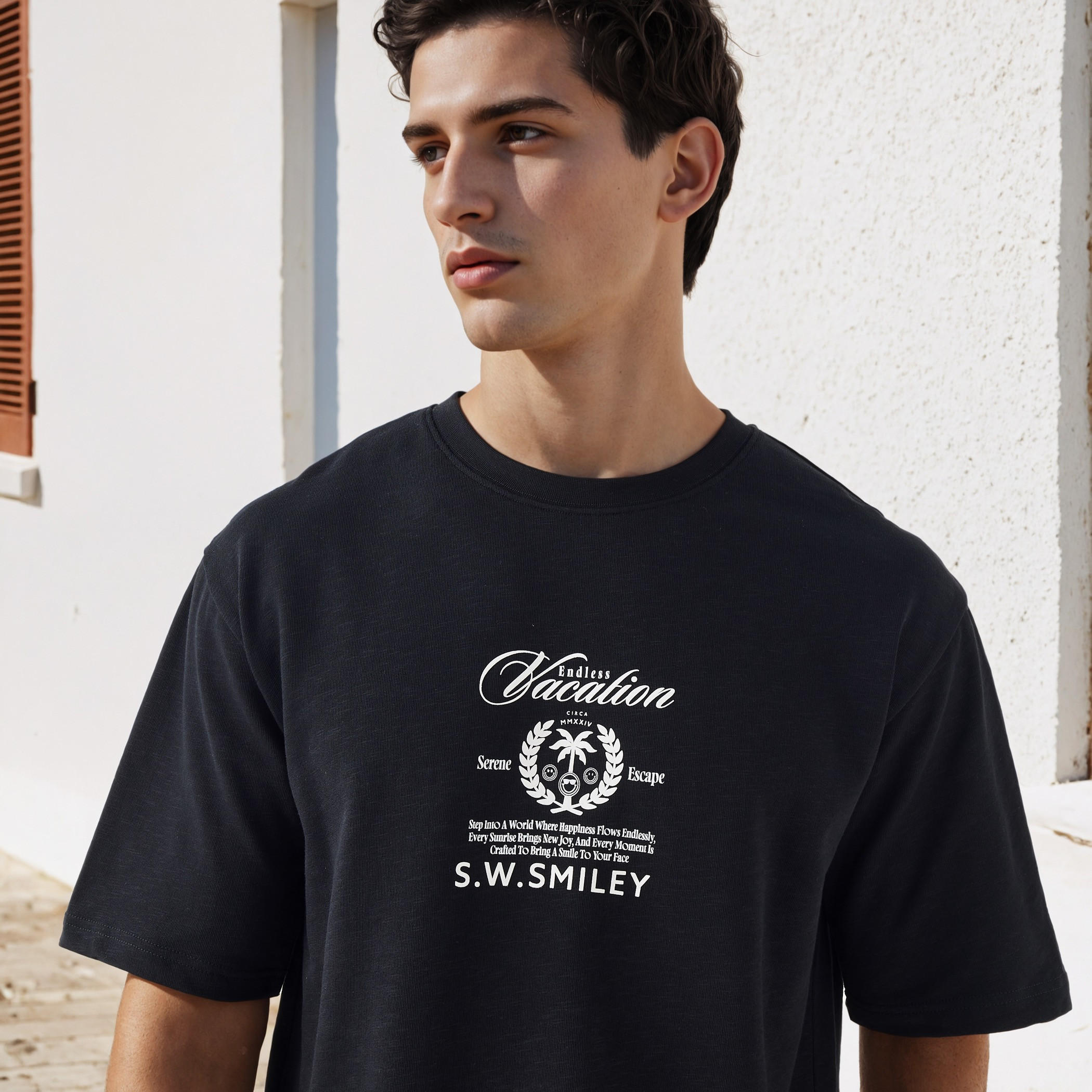Smiley Men Relaxed Fit Crew Neck Short Sleeves T-shirt-men-clothing-tshirtsandpolos-tshirts-image-4