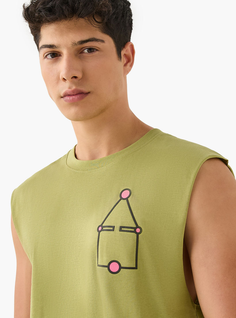 Squid Game Print Sleeveless Vest with Crew Neck-men-clothing-tshirtsandpolos-vests-image-4