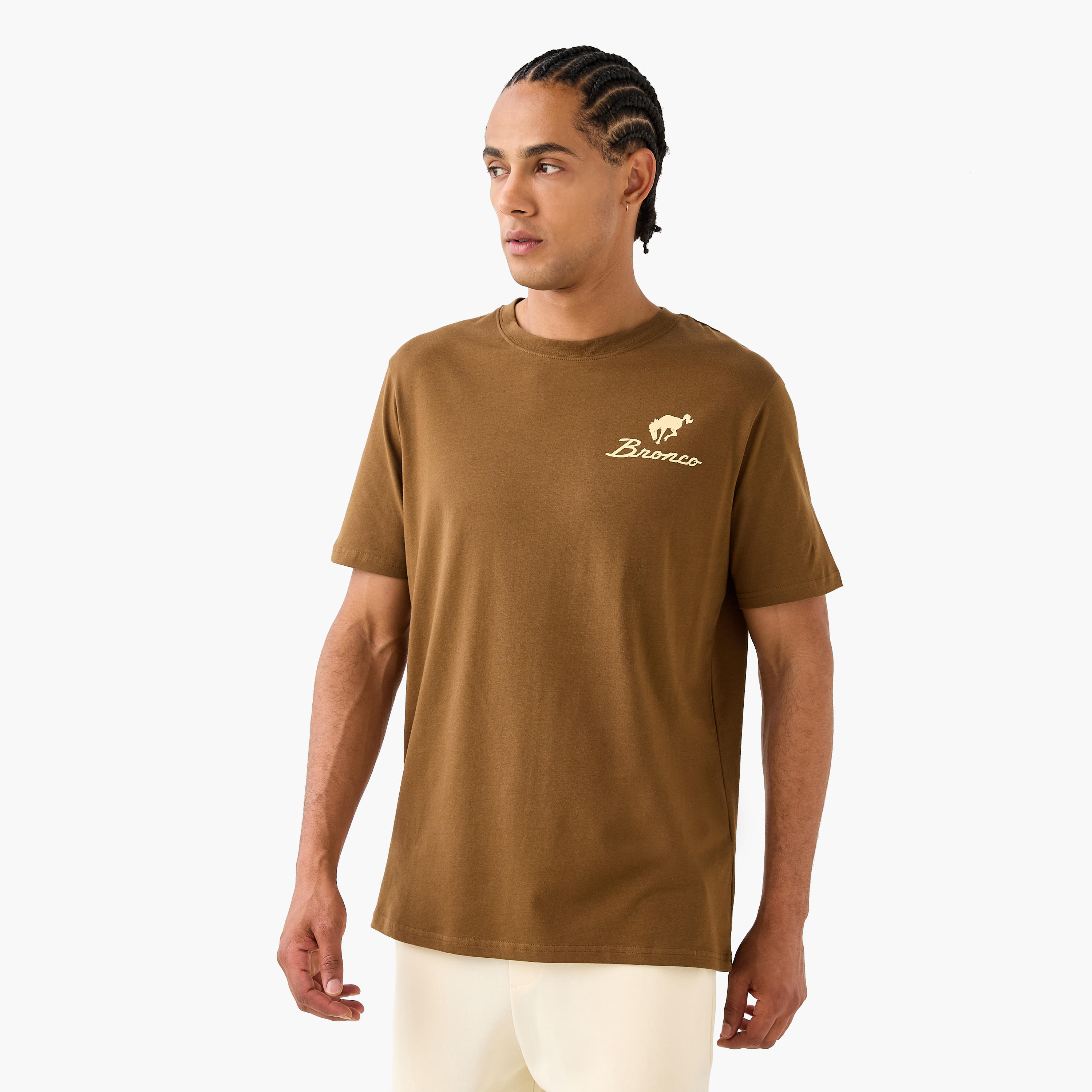 Ford Bronco Men Regular Fit Crew Neck Short Sleeves T-shirt-men-clothing-tshirtsandpolos-tshirts-image-1