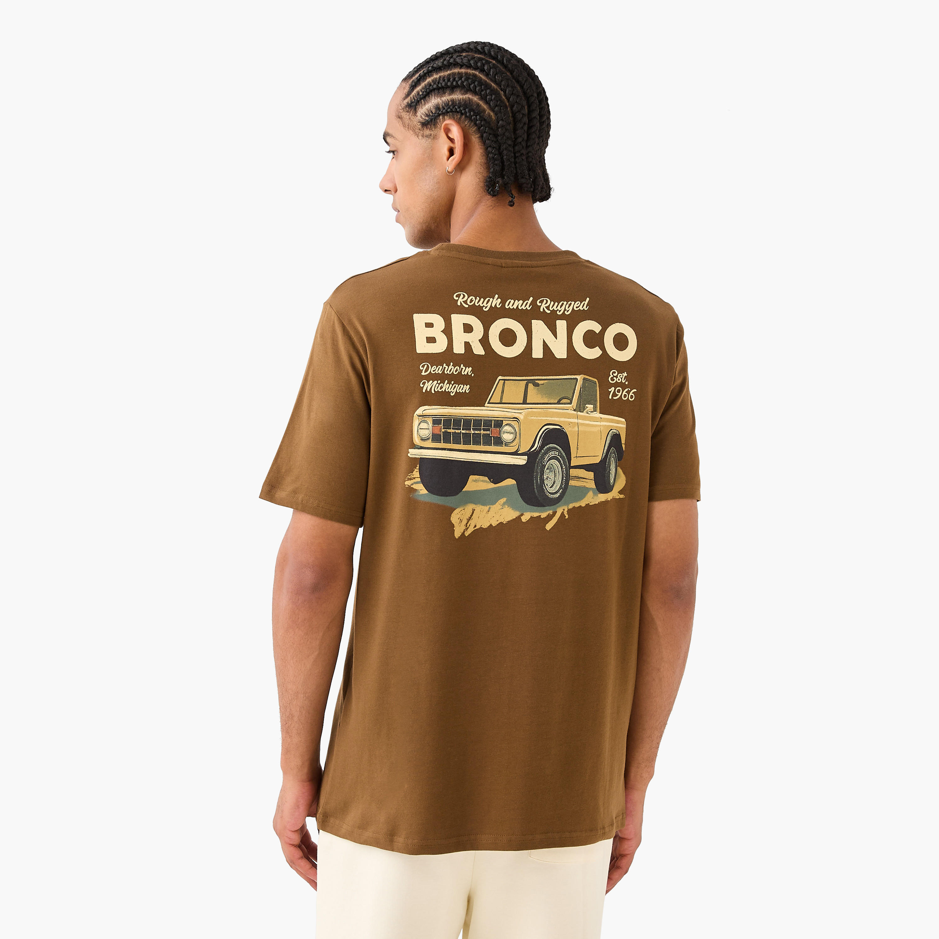Ford Bronco Men Regular Fit Crew Neck Short Sleeves T-shirt-men-clothing-tshirtsandpolos-tshirts-image-3