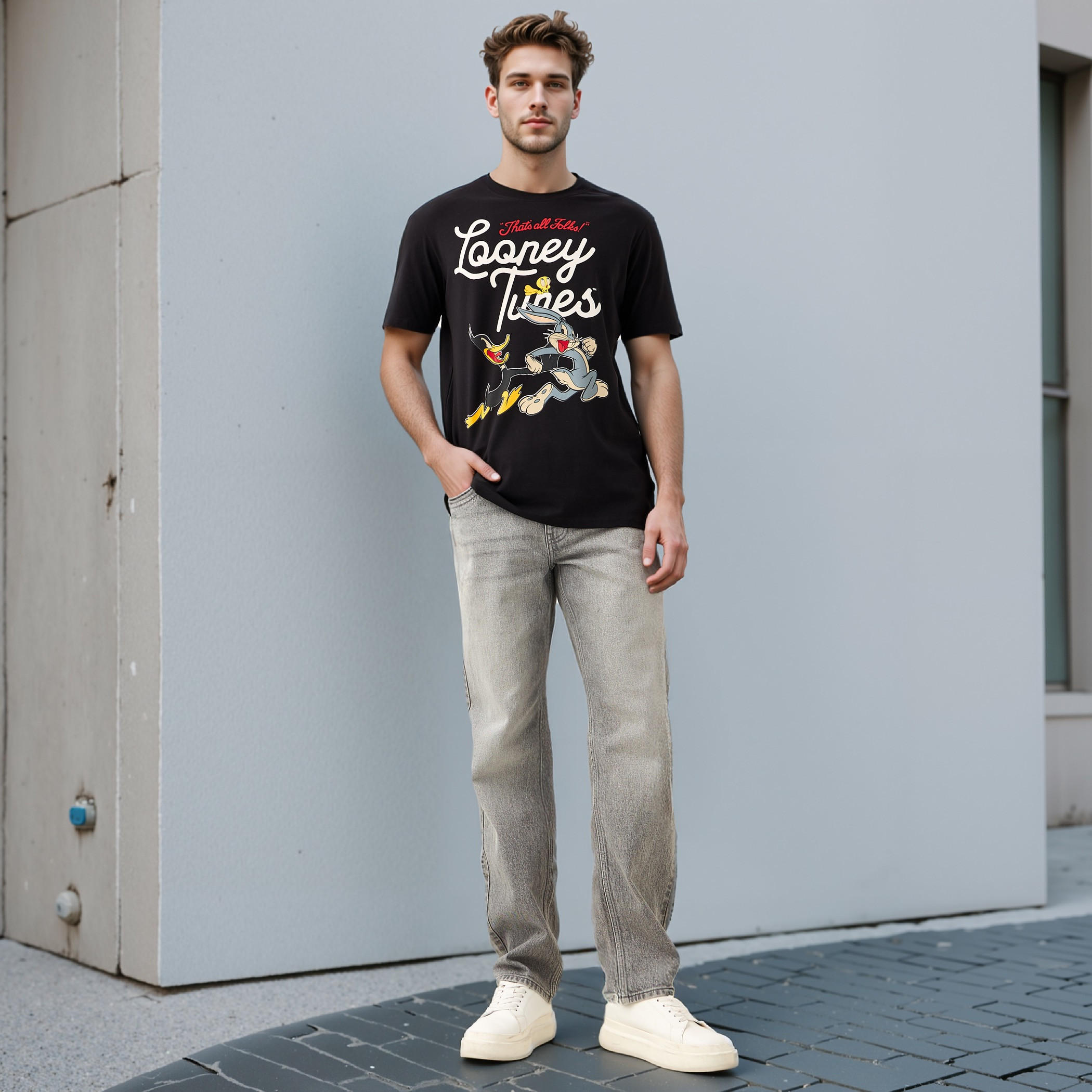 تيشيرت بقصّة عادية وياقة ضيقة وطبعات-men-clothing-tshirtsandpolos-tshirts-image-2