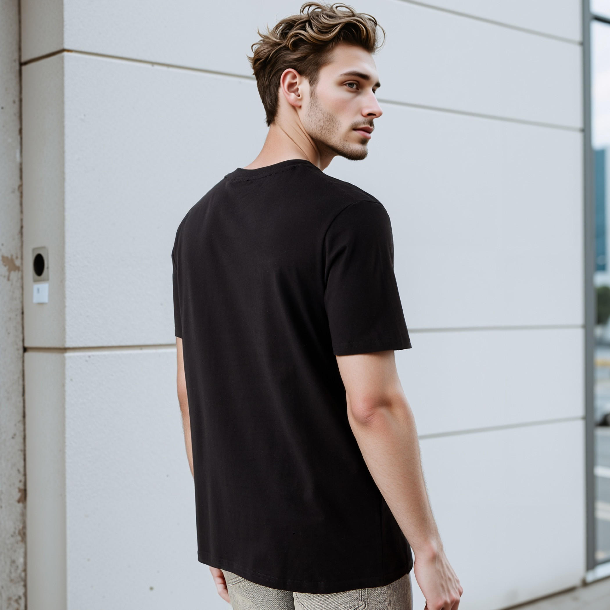تيشيرت بقصّة عادية وياقة ضيقة وطبعات-men-clothing-tshirtsandpolos-tshirts-image-3