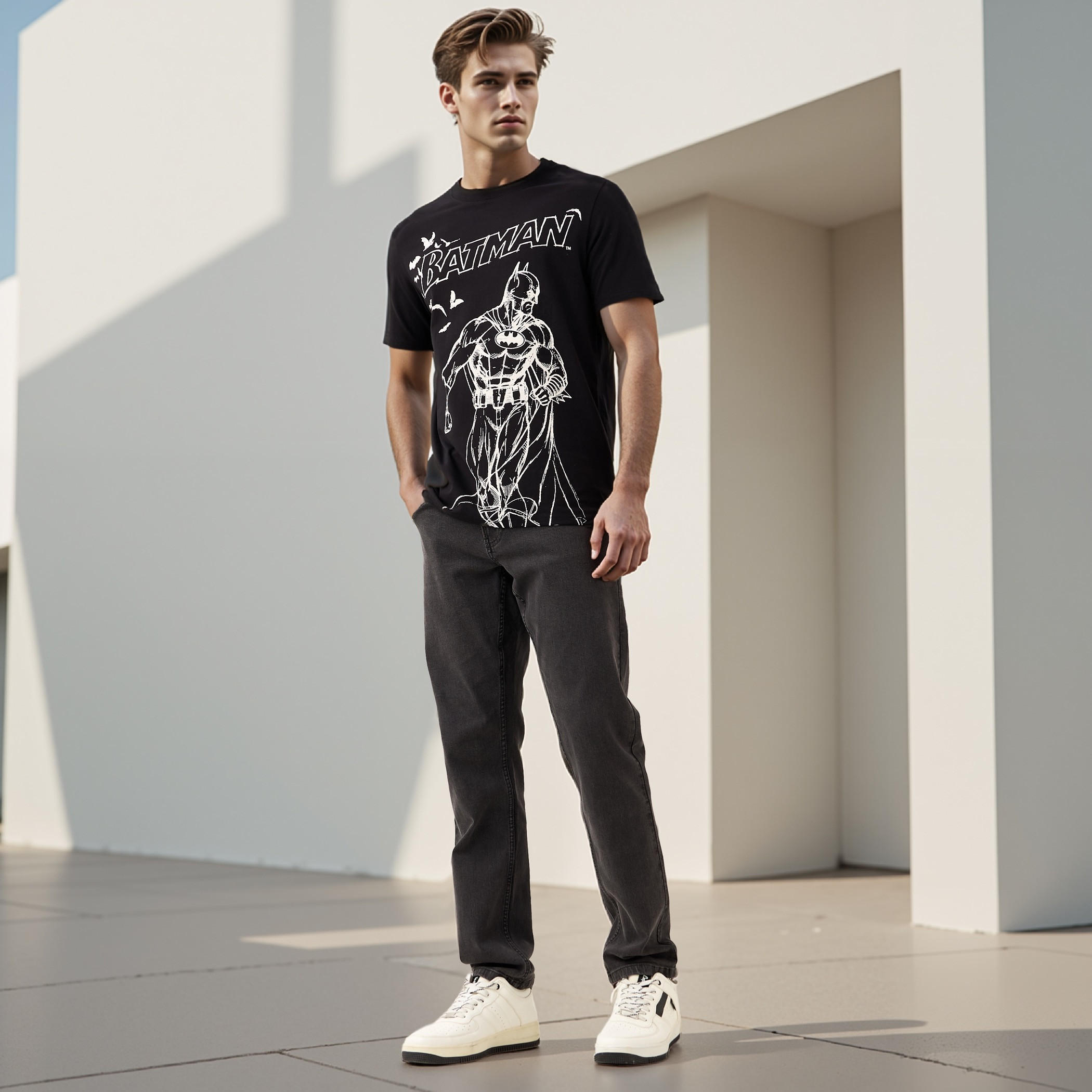 تيشيرت بقصّة عادية وياقة ضيقة وطبعات-men-clothing-tshirtsandpolos-tshirts-image-2