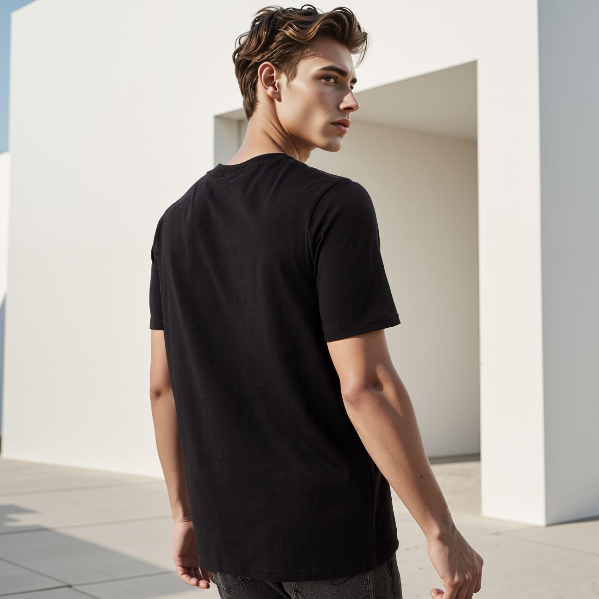 تيشيرت بقصّة عادية وياقة ضيقة وطبعات-men-clothing-tshirtsandpolos-tshirts-image-3
