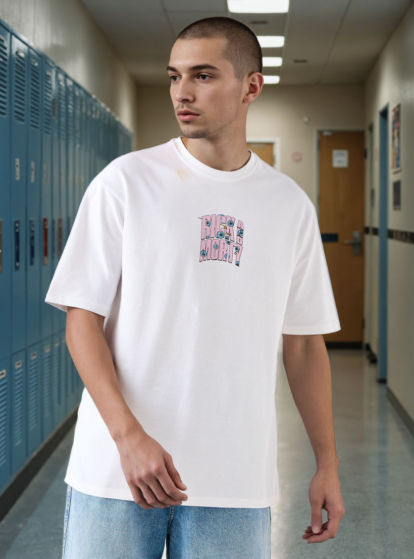 Rick and Morty Print Relaxed Fit T-shirt-men-clothing-tshirtsandpolos-tshirts-image-1