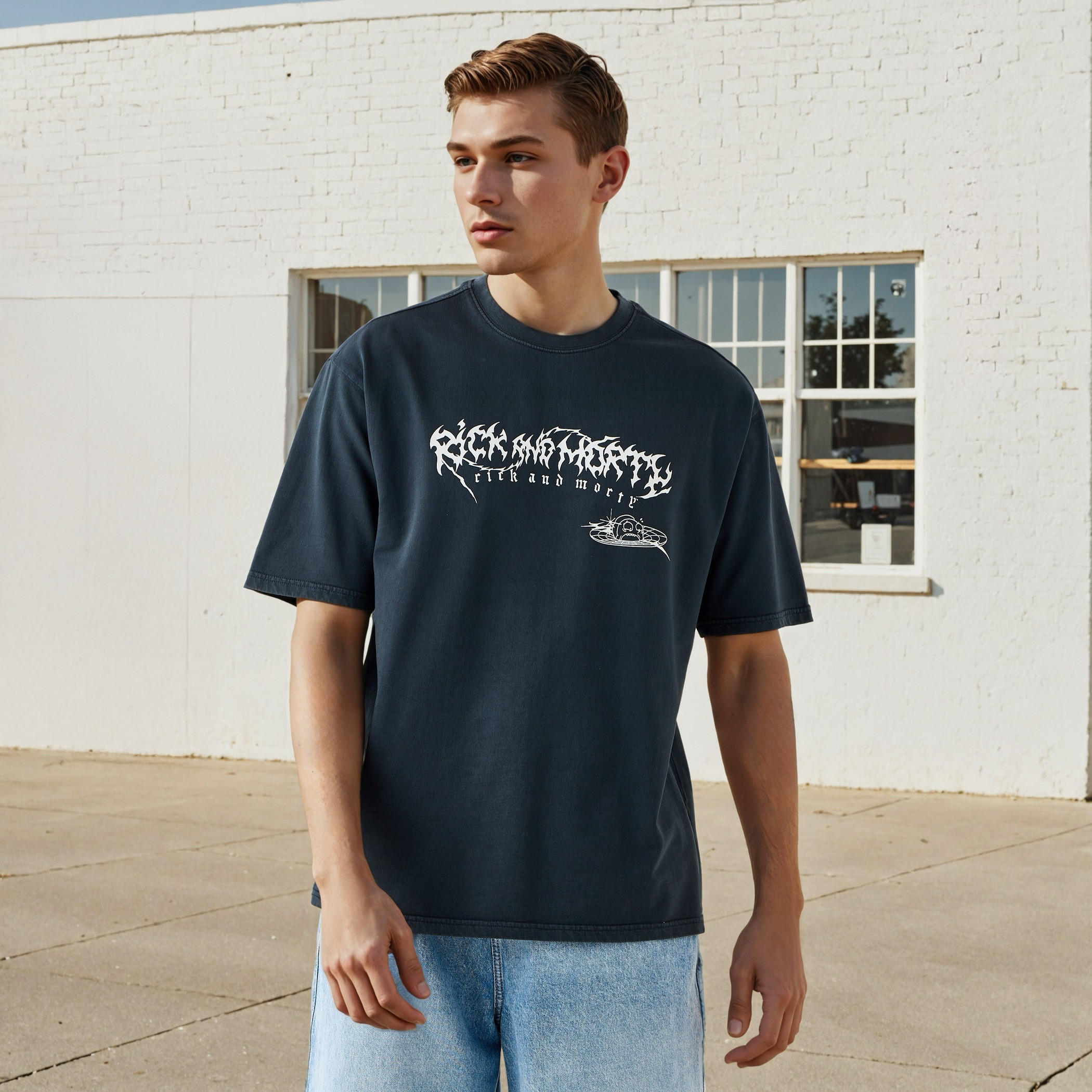 Rick and Morty Print Relaxed Fit T-shirt-men-clothing-tshirtsandpolos-tshirts-image-1