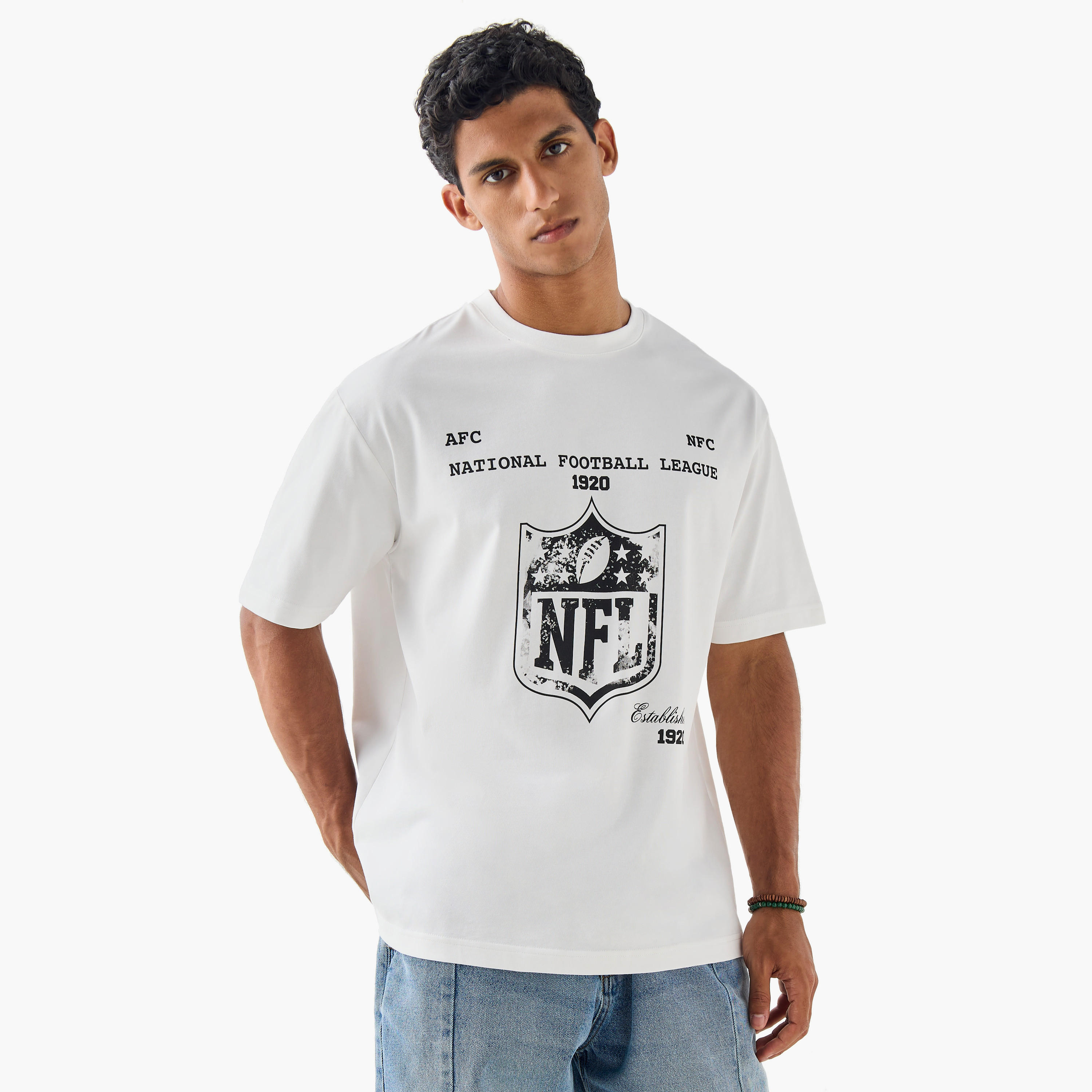 NFL Men Relaxed Fit Crew Neck Short Sleeves T-shirt-men-clothing-tshirtsandpolos-tshirts-image-1