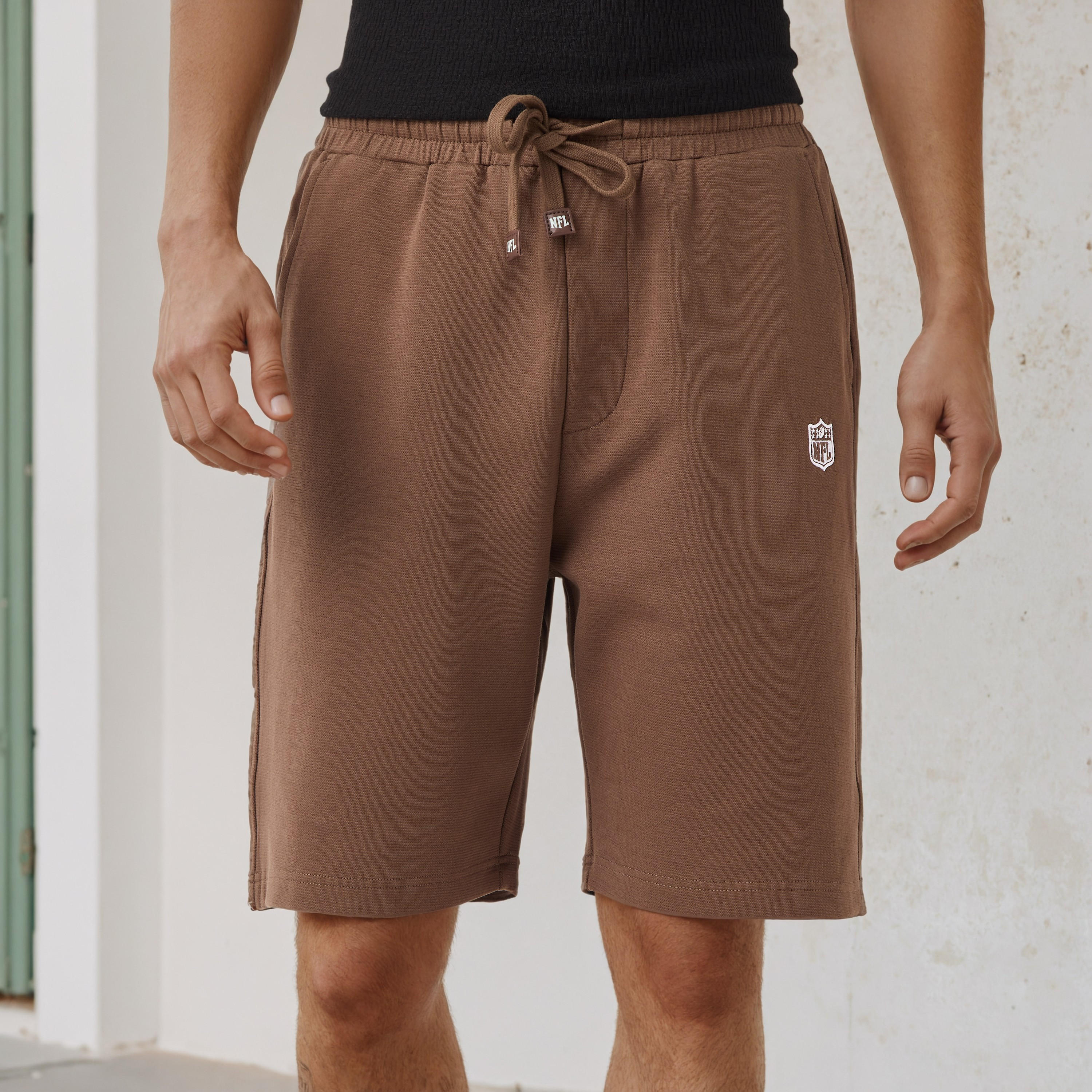 NFL Men Regular Fit Flexi Waist Shorts-men-clothing-bottoms-shorts-image-1