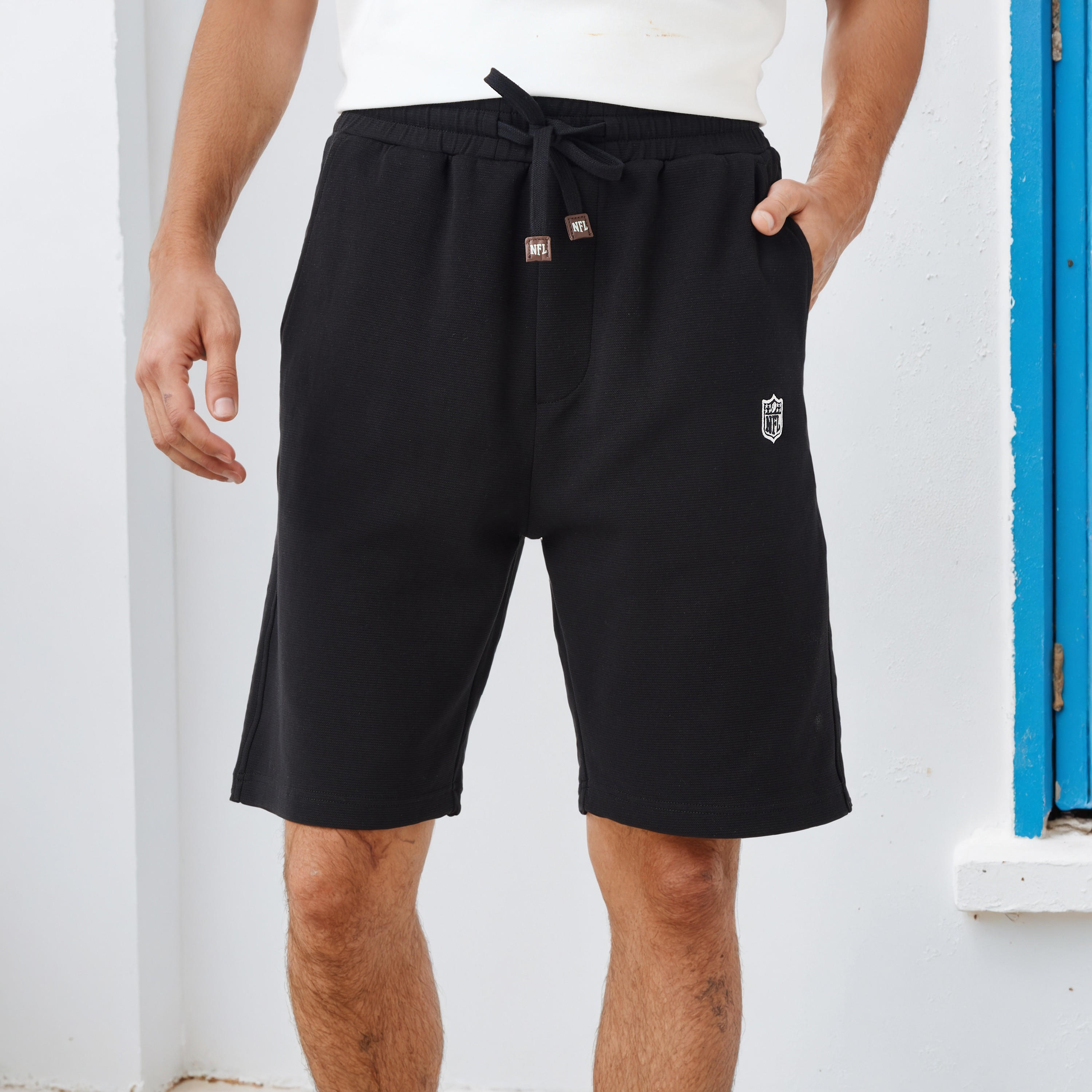 NFL Men Regular Fit Flexi Waist Shorts-men-clothing-bottoms-shorts-image-1