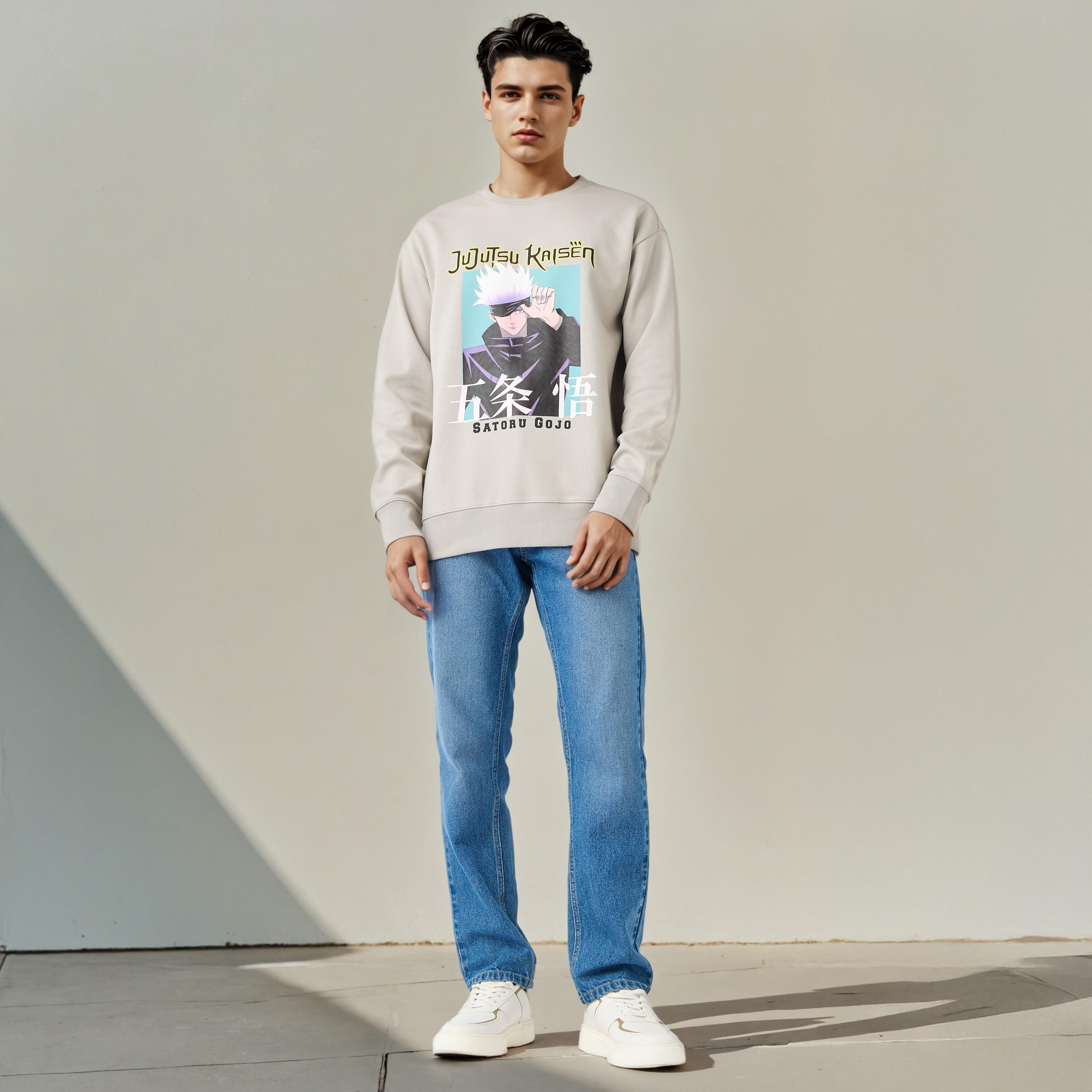 Jujutsu Kaisen Graphic Print Sweatshirt-men-winterwear-hoodiesandsweatshirts-image-2