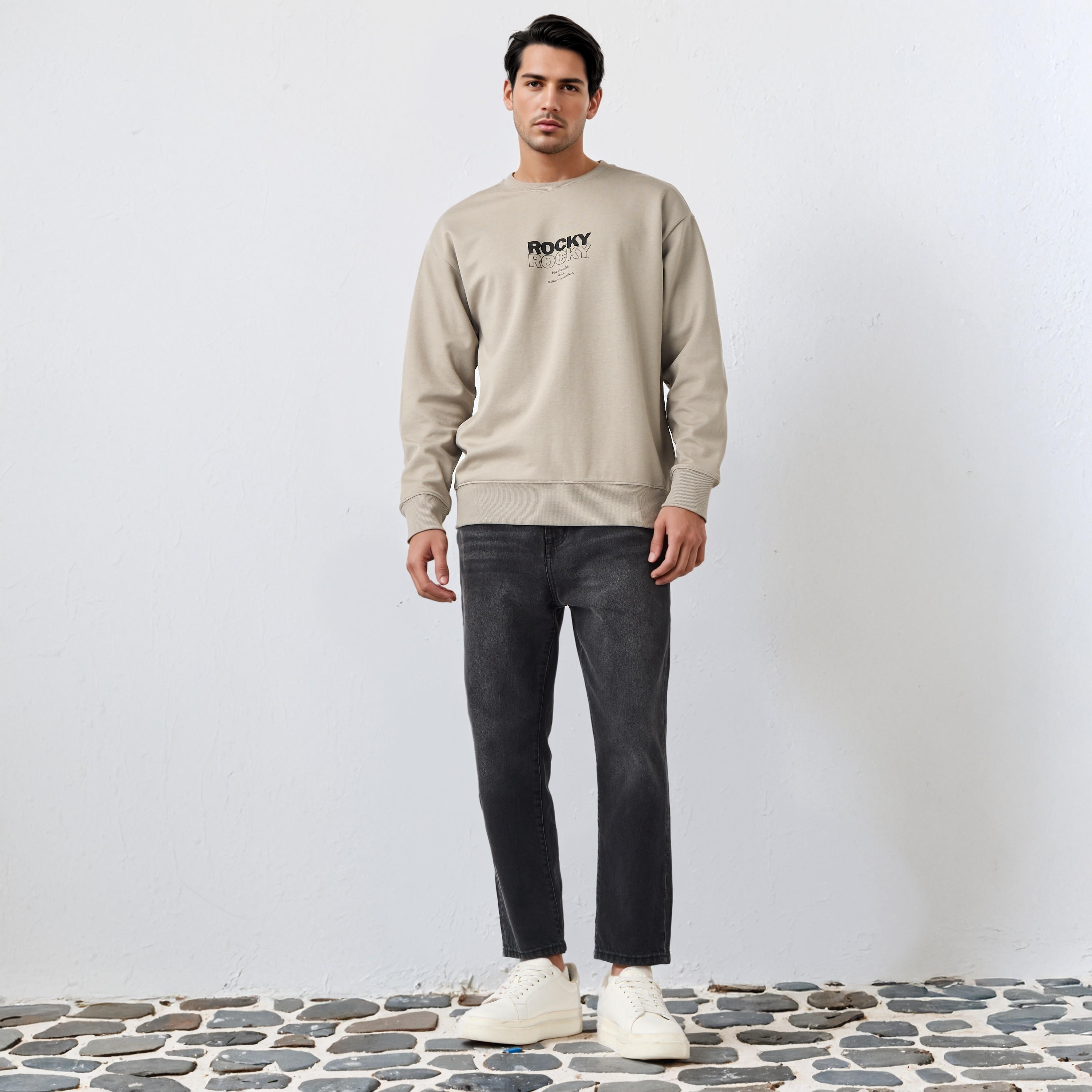 Rocky Balboa Print Sweatshirt-men-winterwear-hoodiesandsweatshirts-image-2