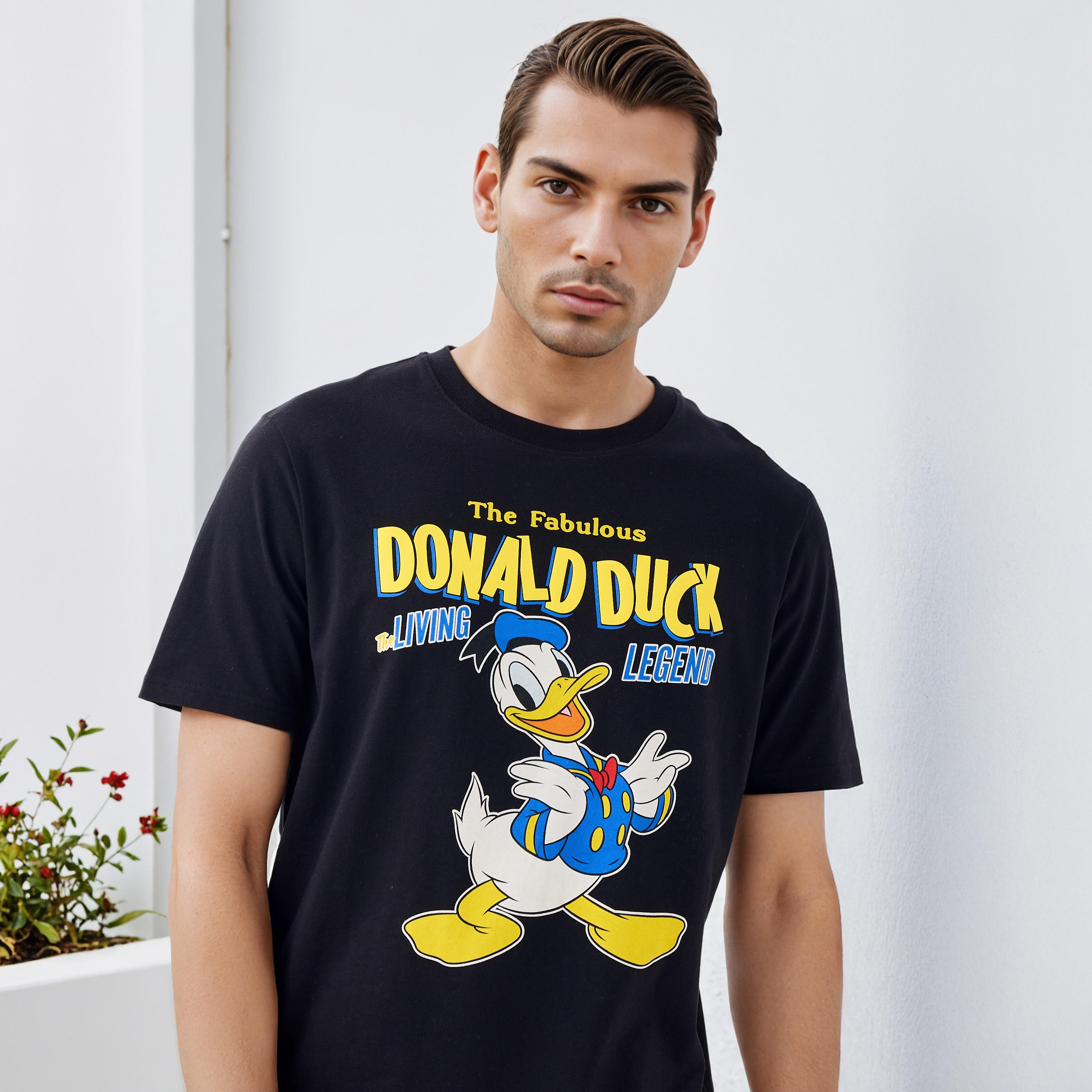 Donald Duck Print T-shirt-men-clothing-tshirtsandpolos-tshirts-image-4
