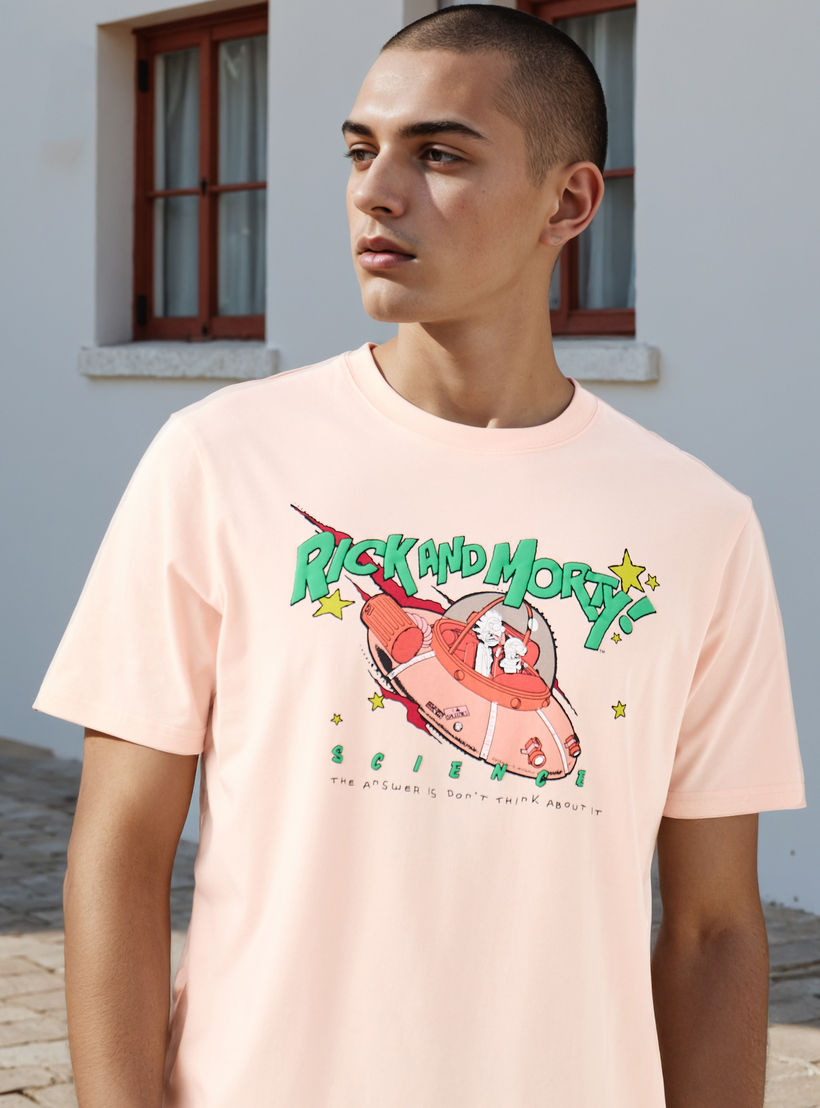 Rick and Morty Print Regular Fit T-Shirt-men-clothing-tshirtsandpolos-tshirts-image-4