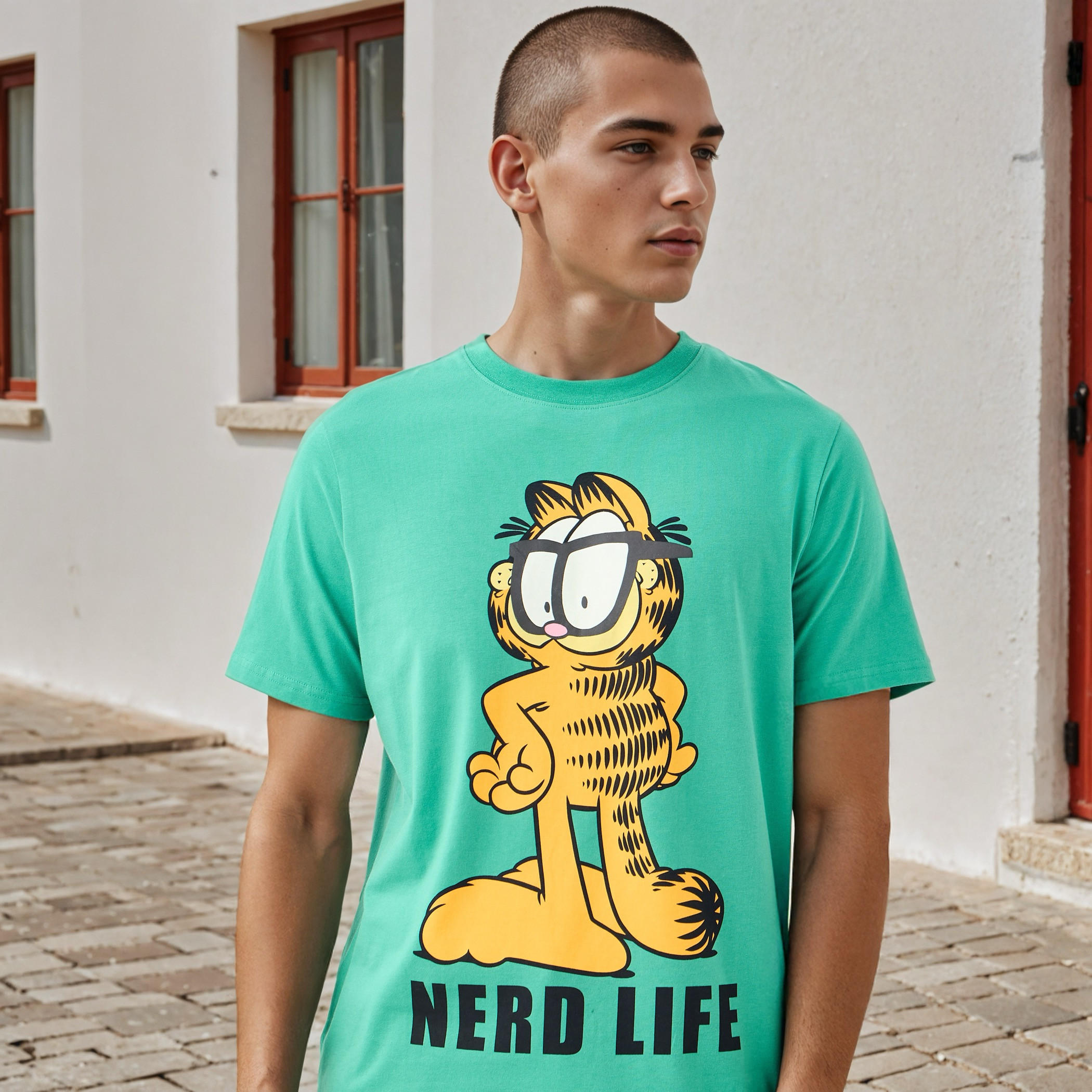Garfield Print Regular Fit T-shirt-men-clothing-tshirtsandpolos-tshirts-image-4