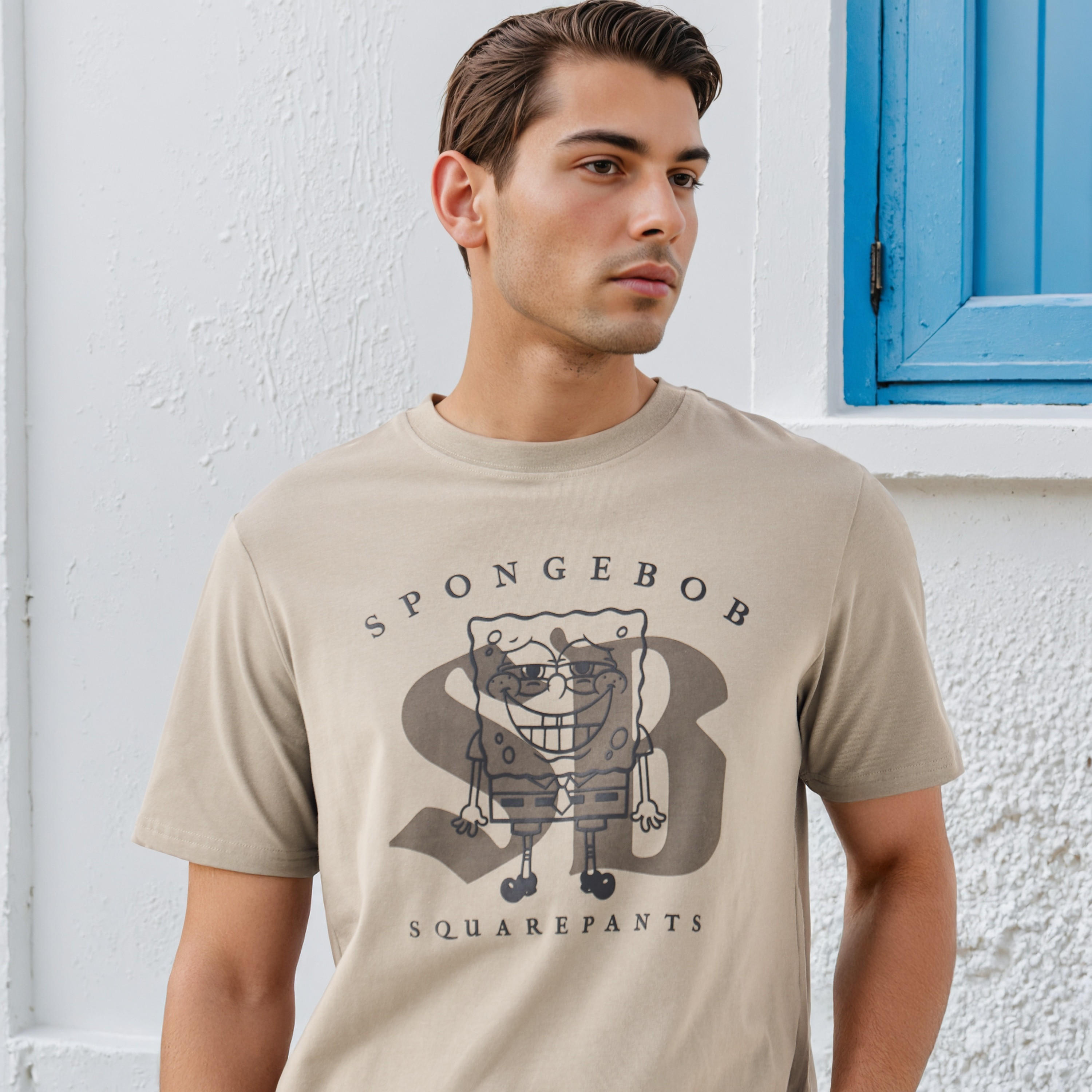 SpongeBob SquarePants Print T-shirt-men-clothing-tshirtsandpolos-tshirts-image-4