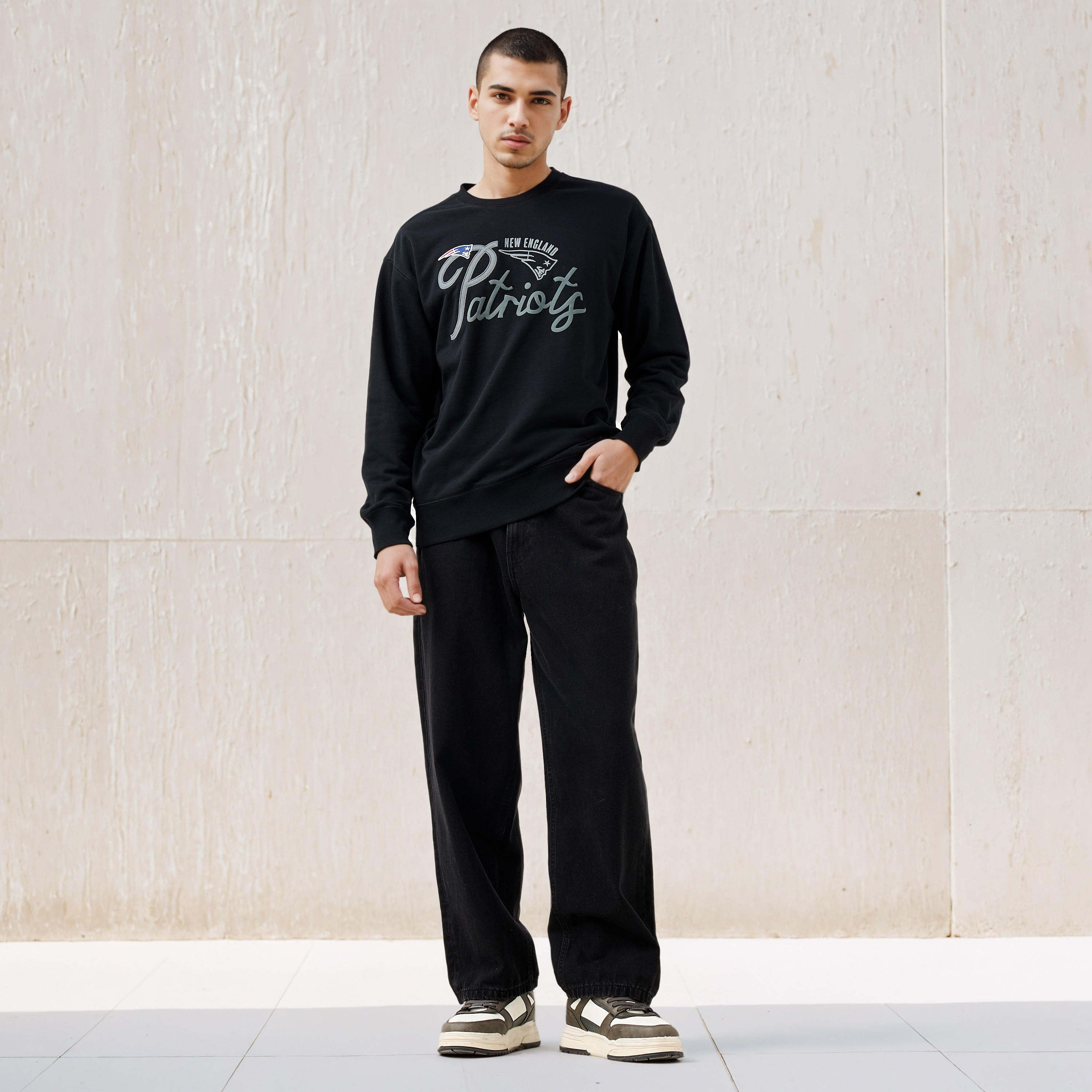 New England Patriots Embroidered Sweatshirt-men-winterwear-hoodiesandsweatshirts-image-2