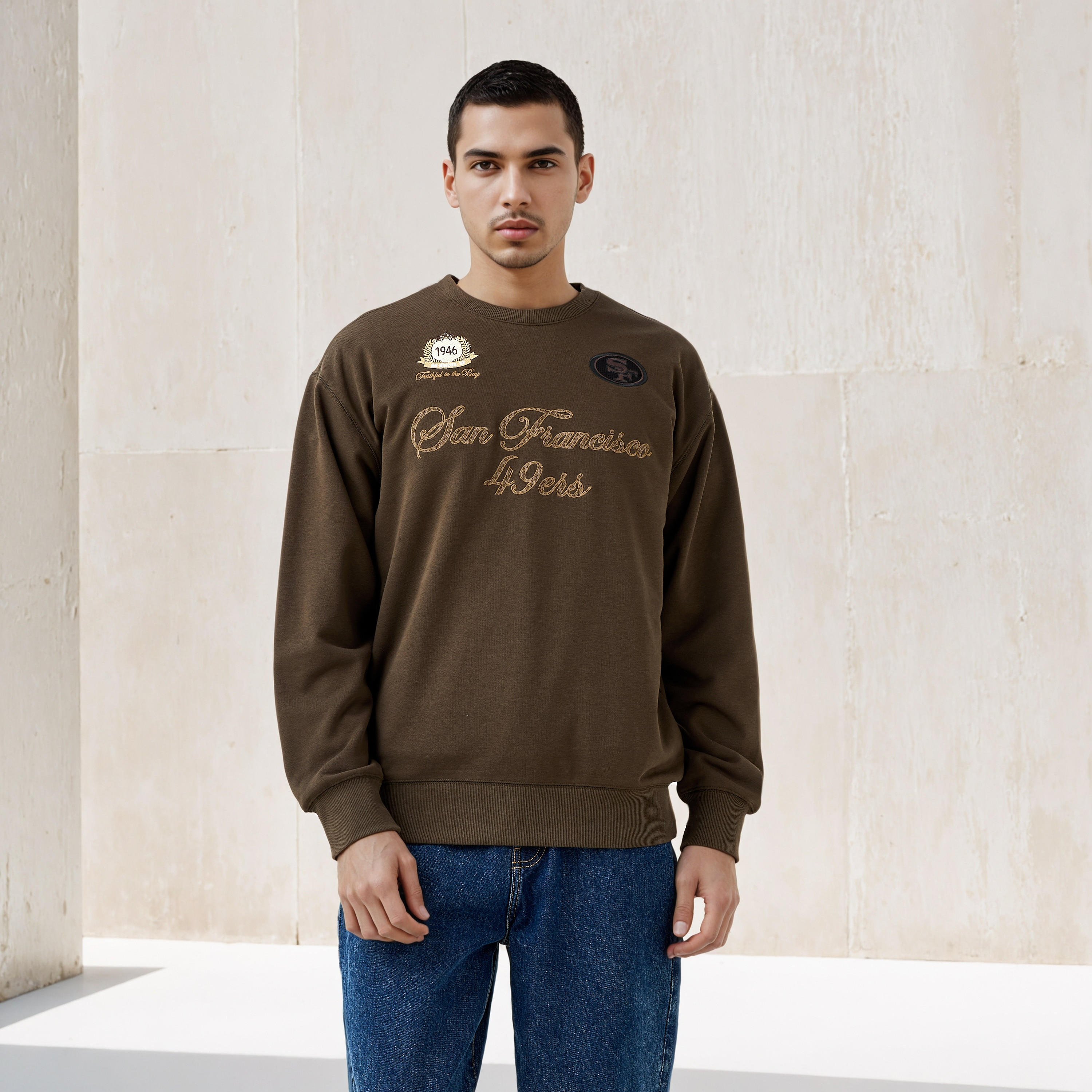 San Francisco Forty Niners NFL Men Relaxed Fit Sweatshirt-men-winterwear-hoodiesandsweatshirts-image-1