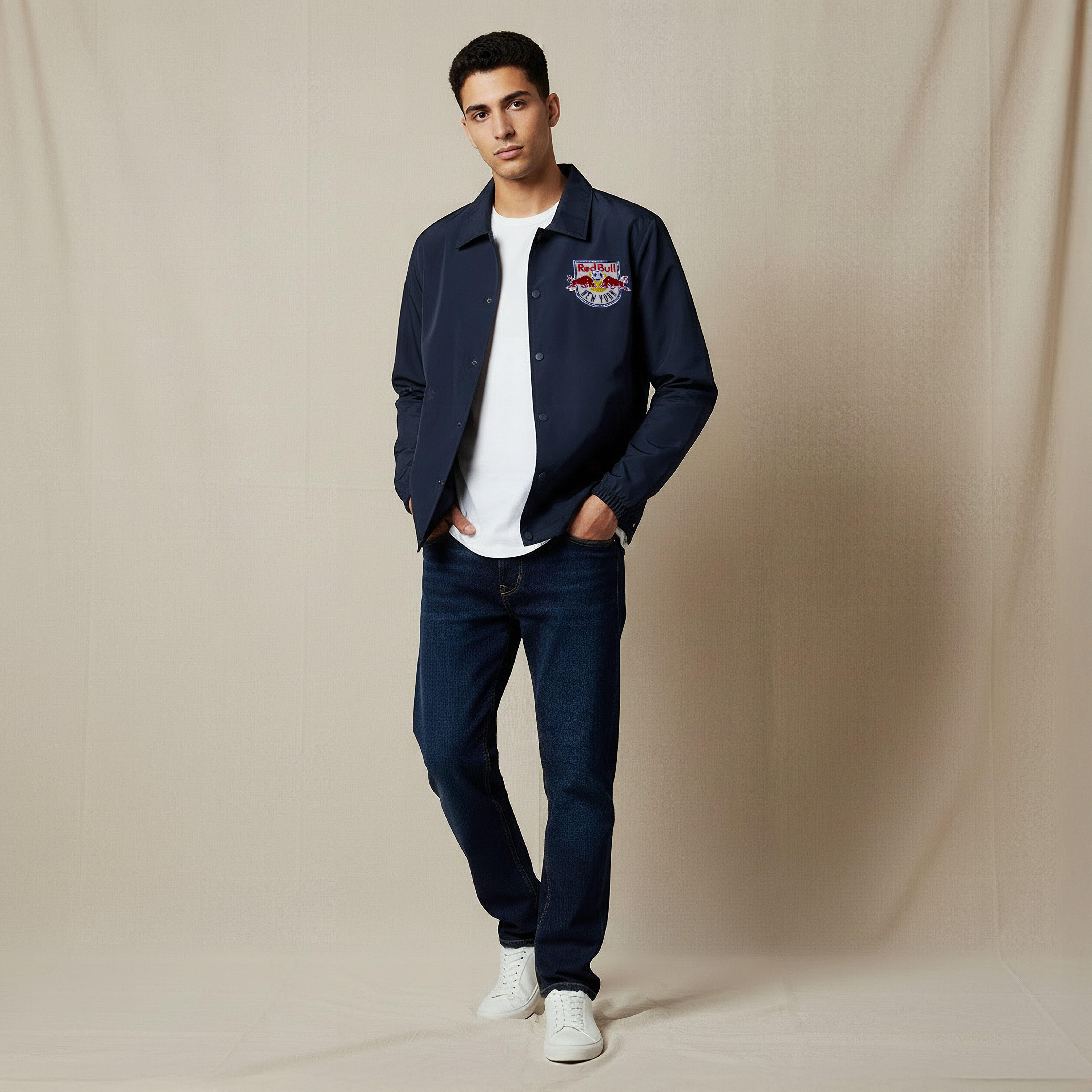 Men New York Red Bulls Embroidered Coach Jacket-men-clothing-jacketsandblazers-jackets-image-2