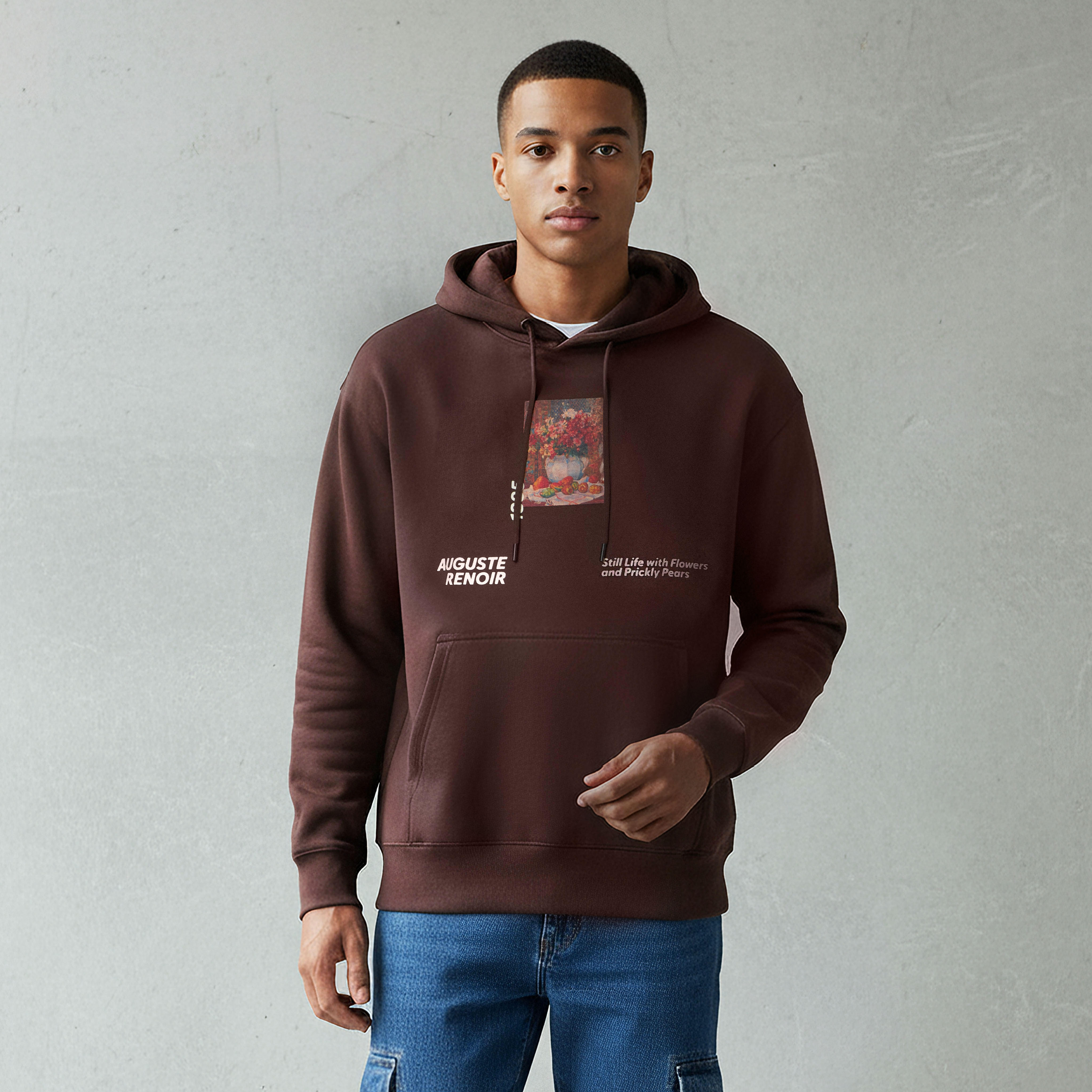 Auguste Renoir Men Regular Fit Hoodie-men-winterwear-hoodiesandsweatshirts-image-1