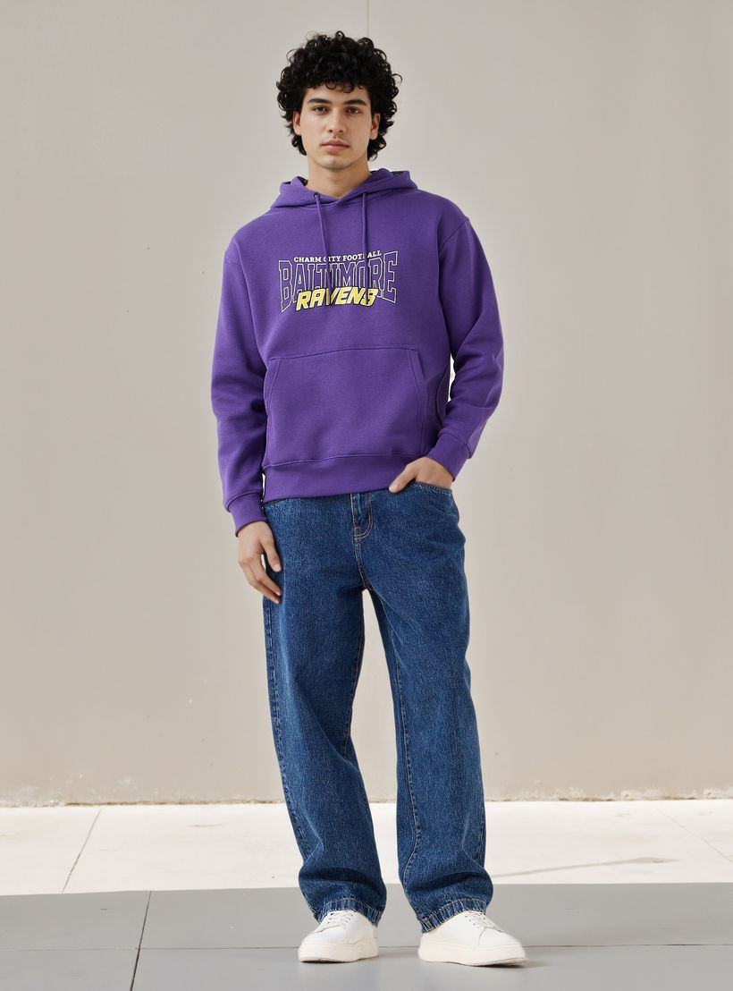 Baltimore Ravens NFL Men Oversized Hoodie-men-winterwear-hoodiesandsweatshirts-image-2