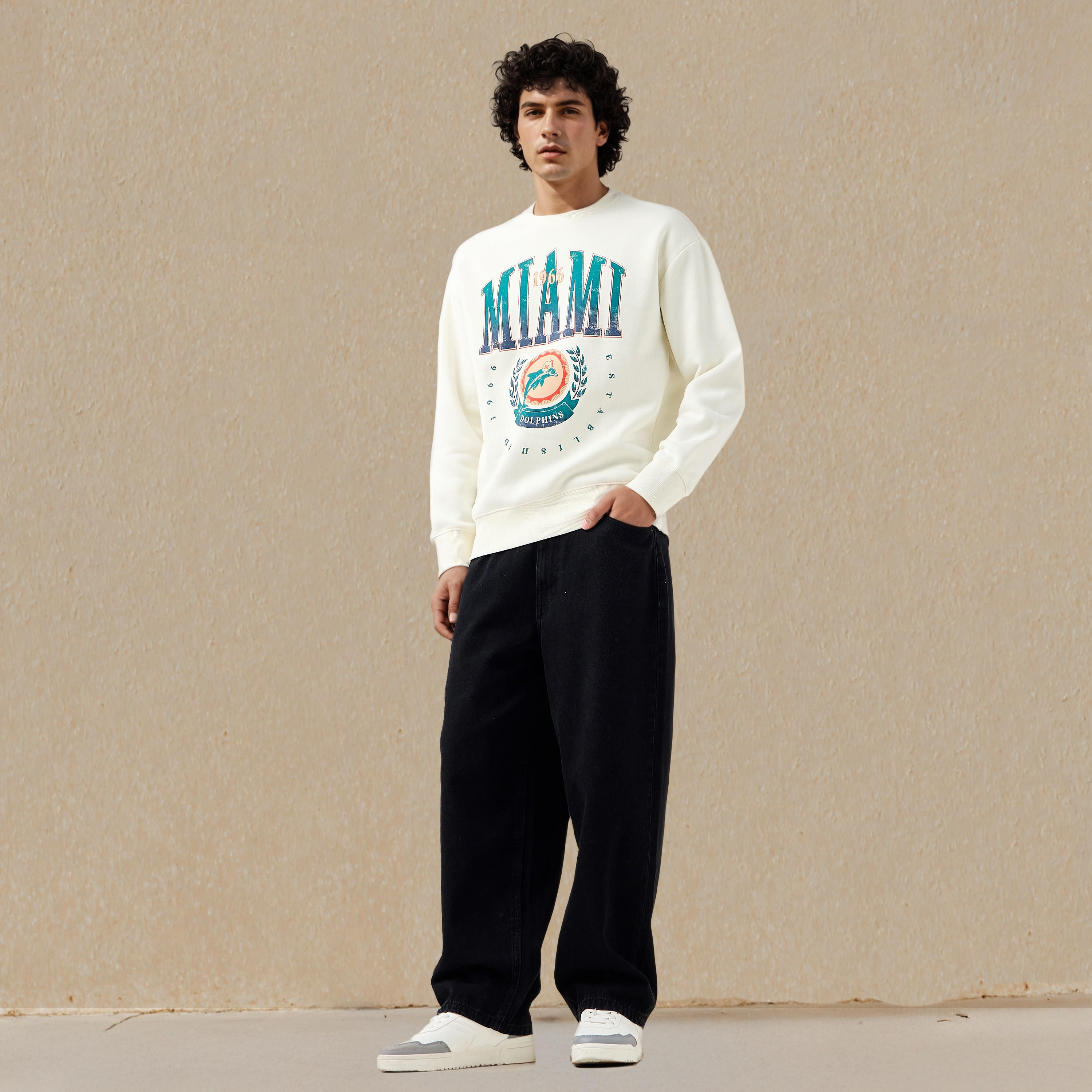 Miami Dolphins NFL Men Relaxed Fit Sweatshirt-men-winterwear-hoodiesandsweatshirts-image-2