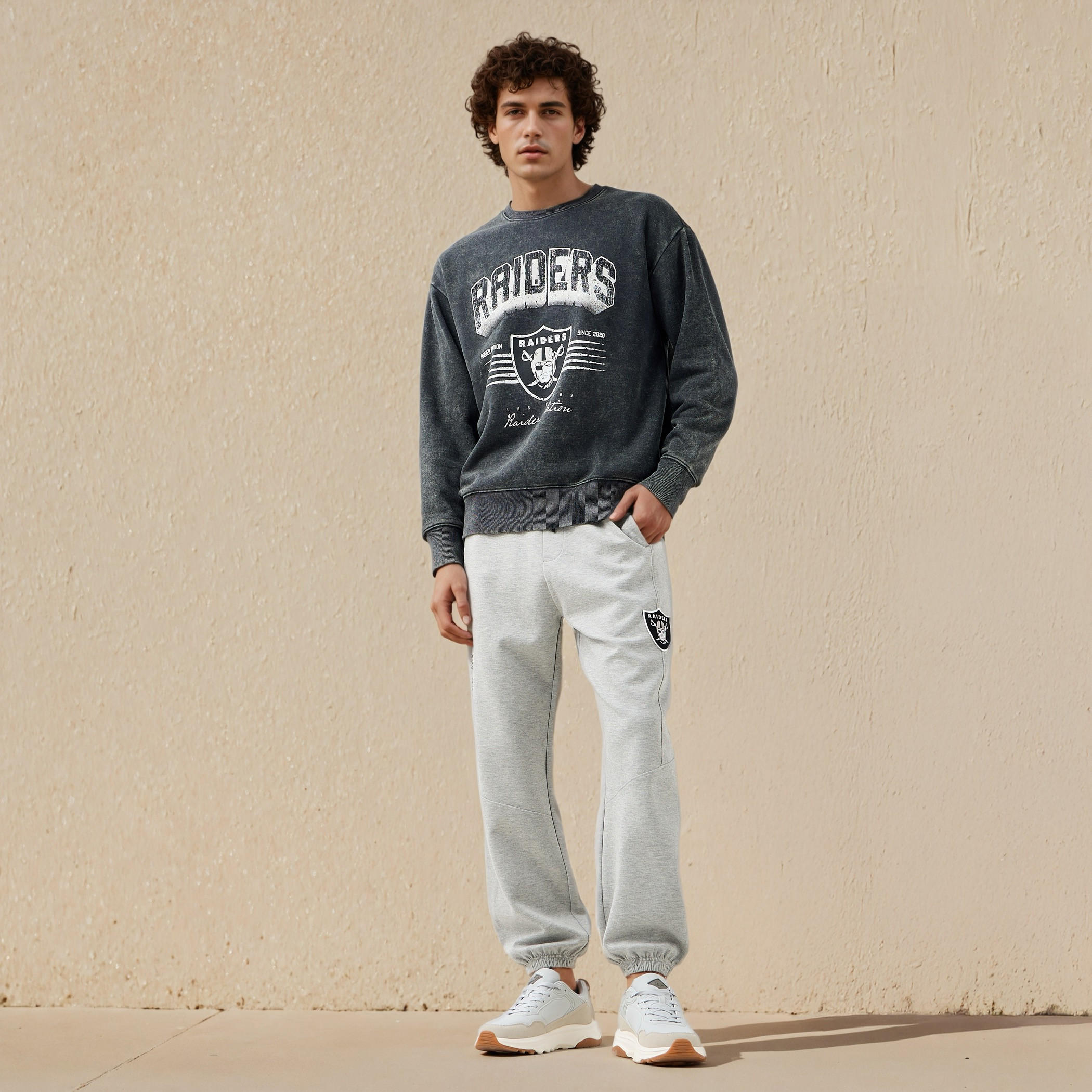Las Vegas Raiders NFL Men Relaxed Fit Sweatshirt-men-winterwear-hoodiesandsweatshirts-image-2