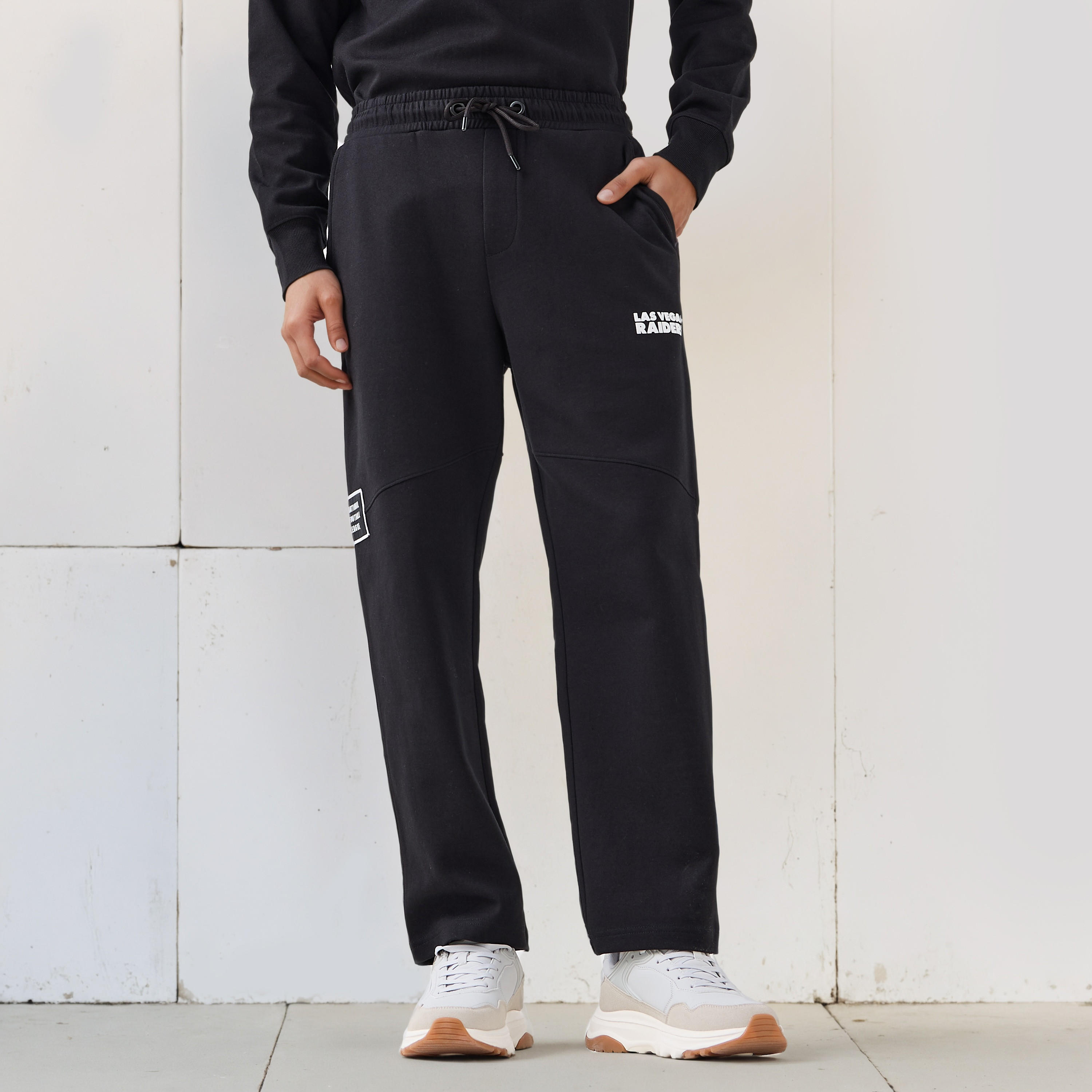 Las Vegas Raiders NFL Men Regular Fit Flexi Waist Track Pants-men-clothing-bottoms-joggers-image-1