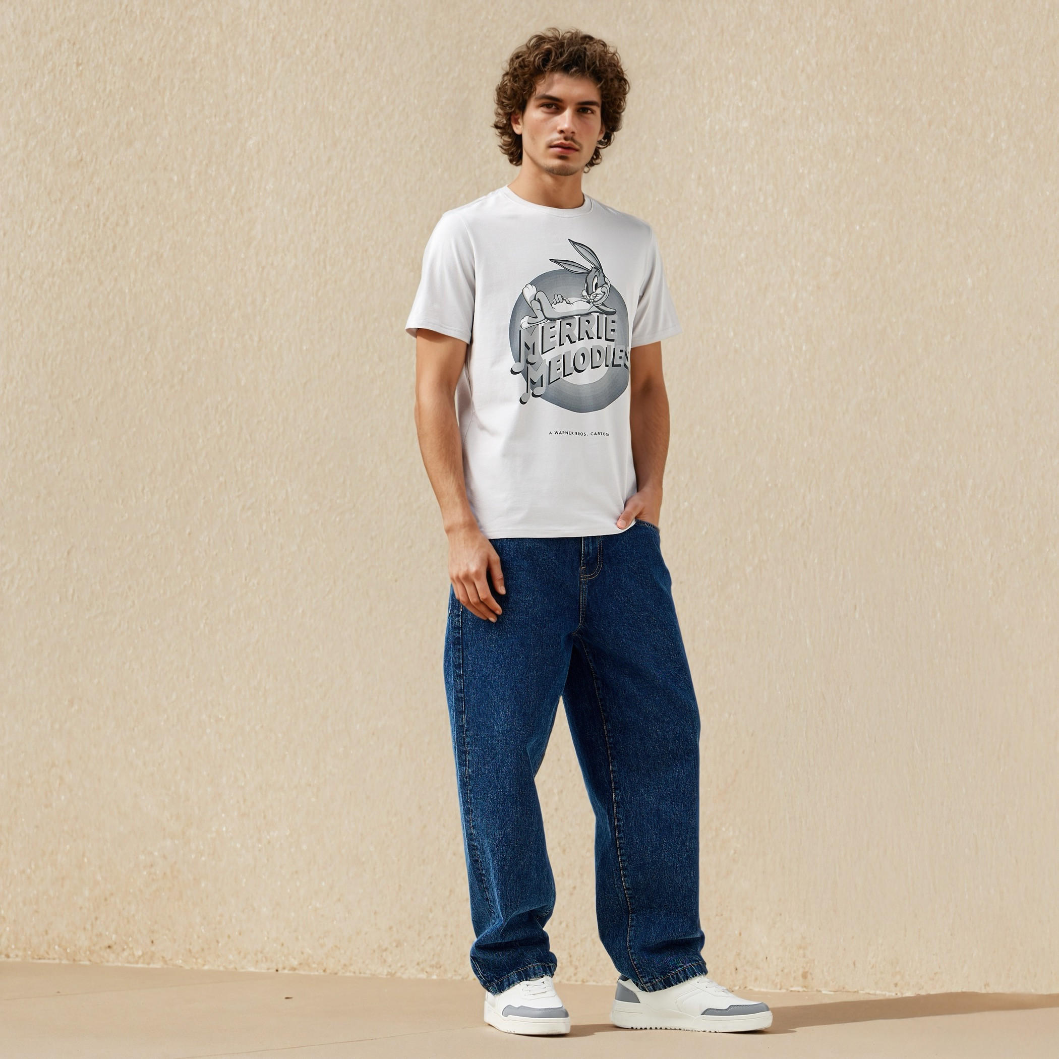 Looney Tunes Men Regular Fit Crew Neck Short Sleeves T-shirt-men-clothing-tshirtsandpolos-tshirts-image-2
